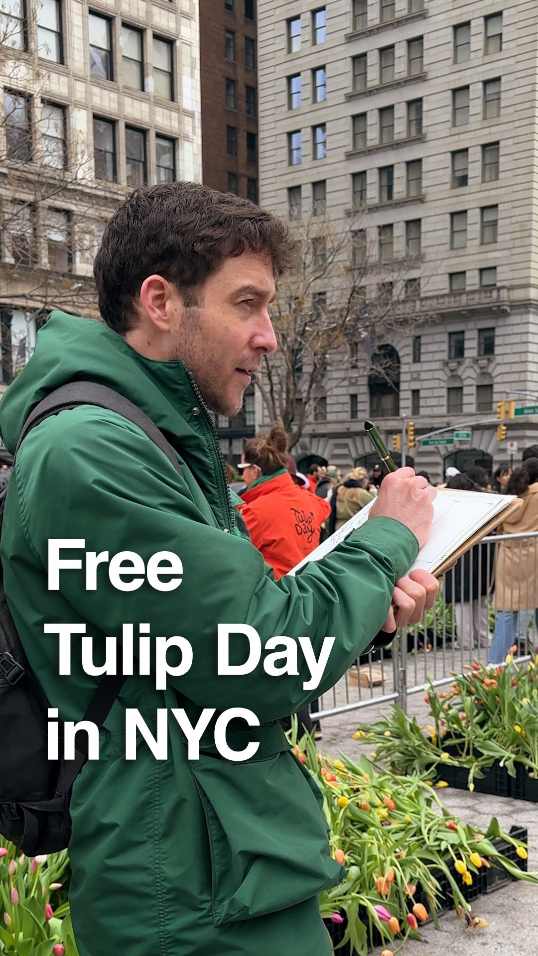 Free Tulip Day 🌷 #drawing #sketchartist #reportageillustration #nyc