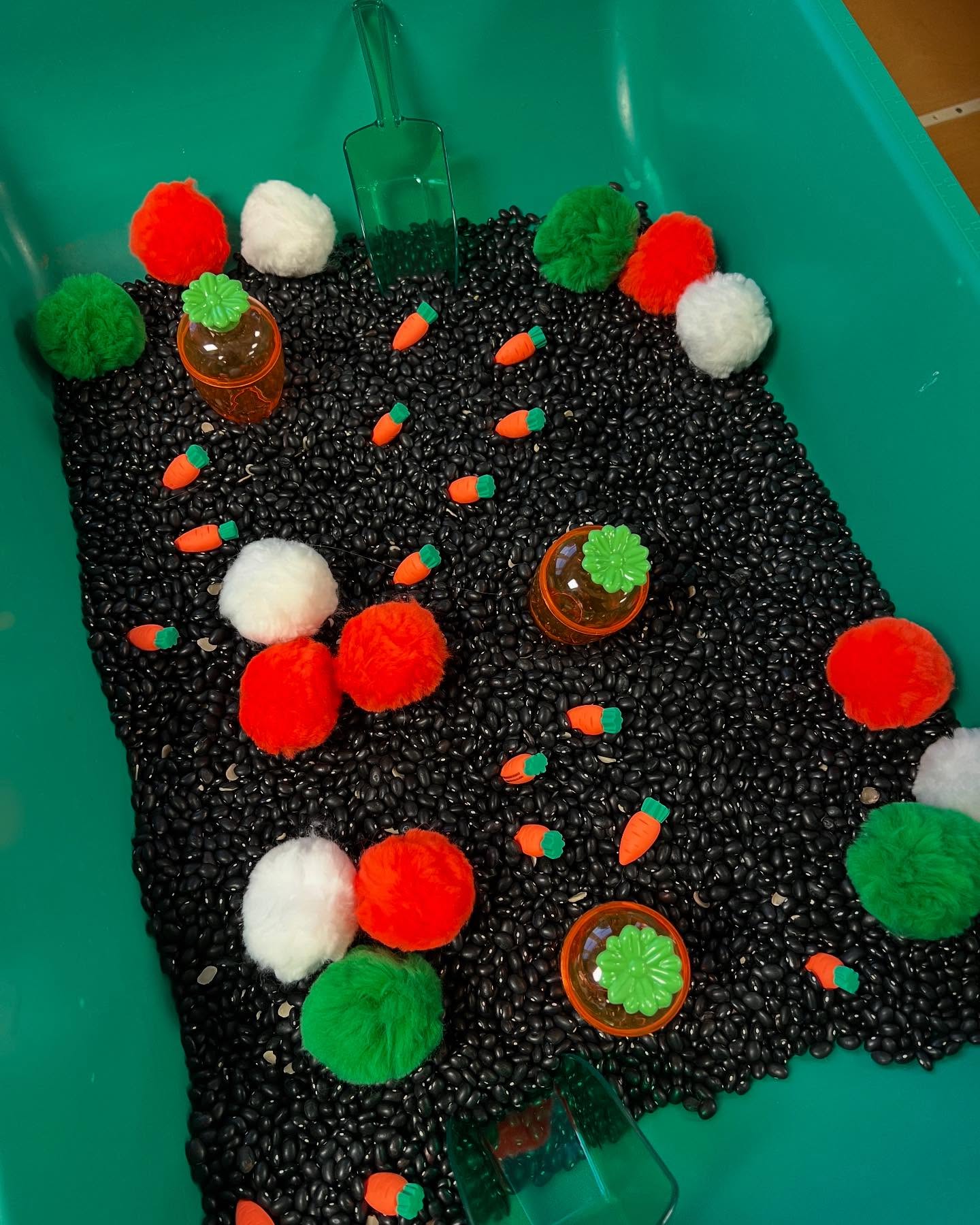 Spring time in the play studio. Let’s get messy.