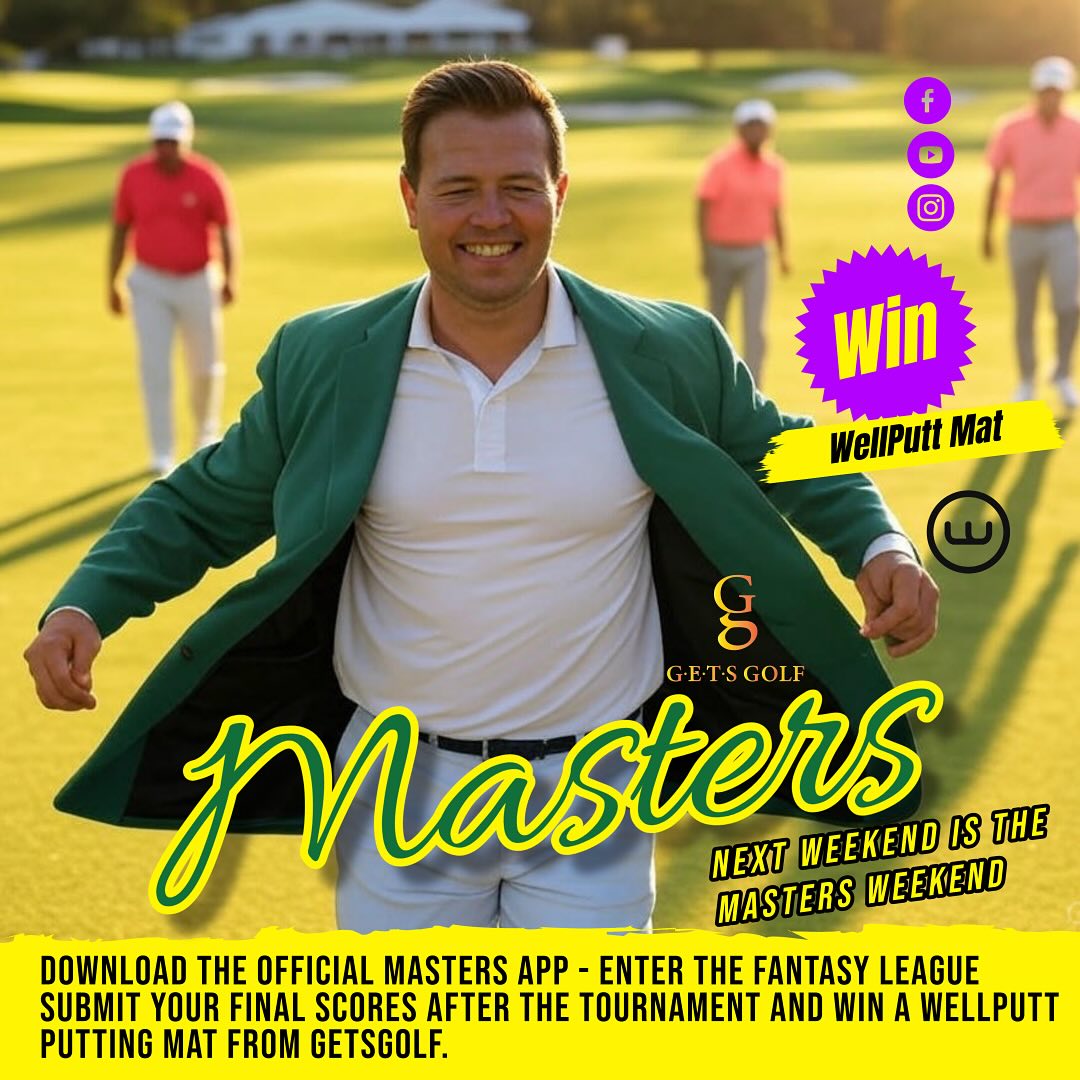Everyone at GETS Golf gets hyped up and excited come Masters week. All the coaches are locking in their Fantasy league very carefully….enter yours today. Winner receives a Wellputt putting mat. Enter today, good luck. Comment and share. South Africa only. @randparkgolfclub #masters #mastersgolf #mastersgolftournament #golf
