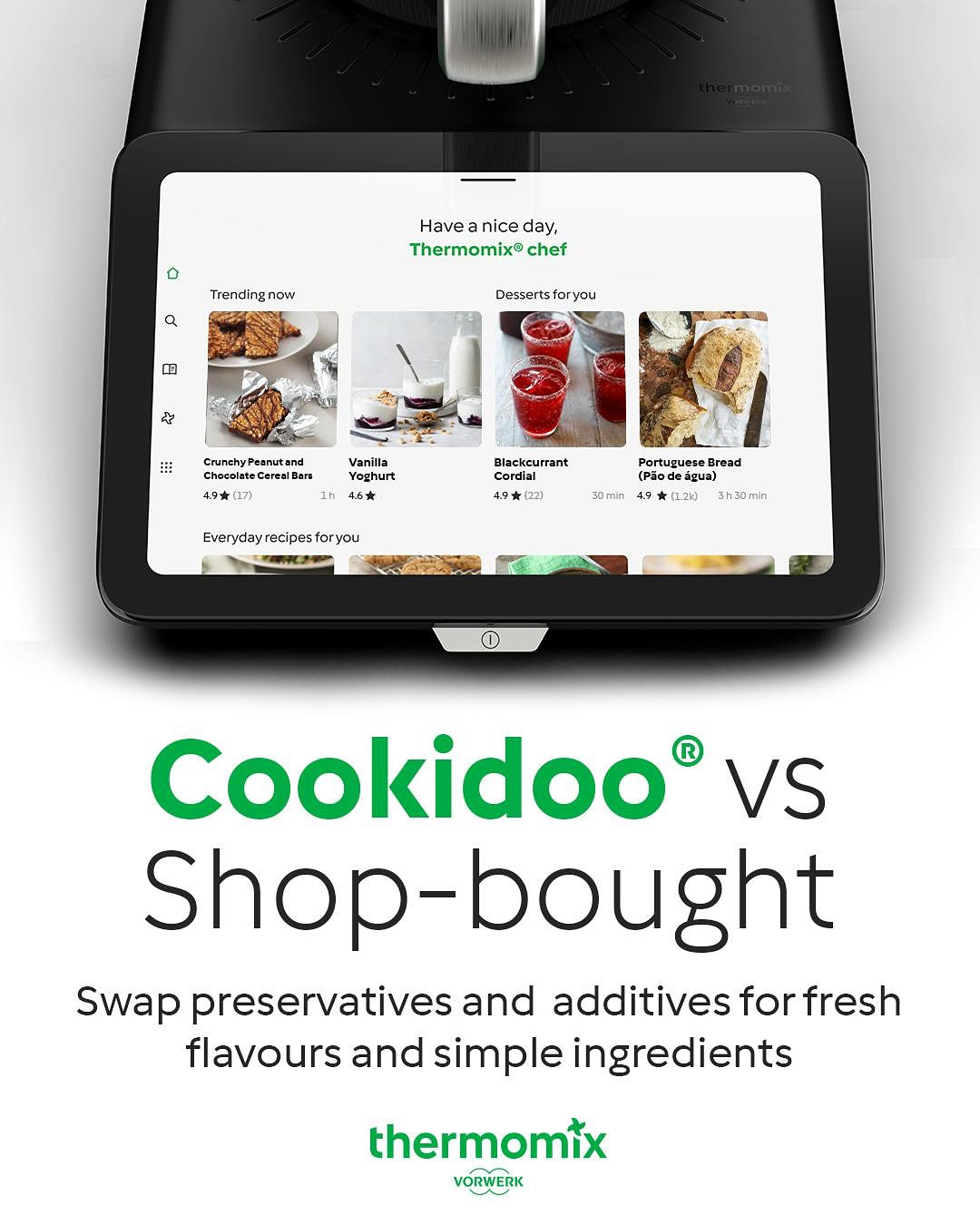 Cook from scratch! No preservatives or additives, only the ingredients you like the way you like it! 💚 #thermomix #bimby #cookfromscratch