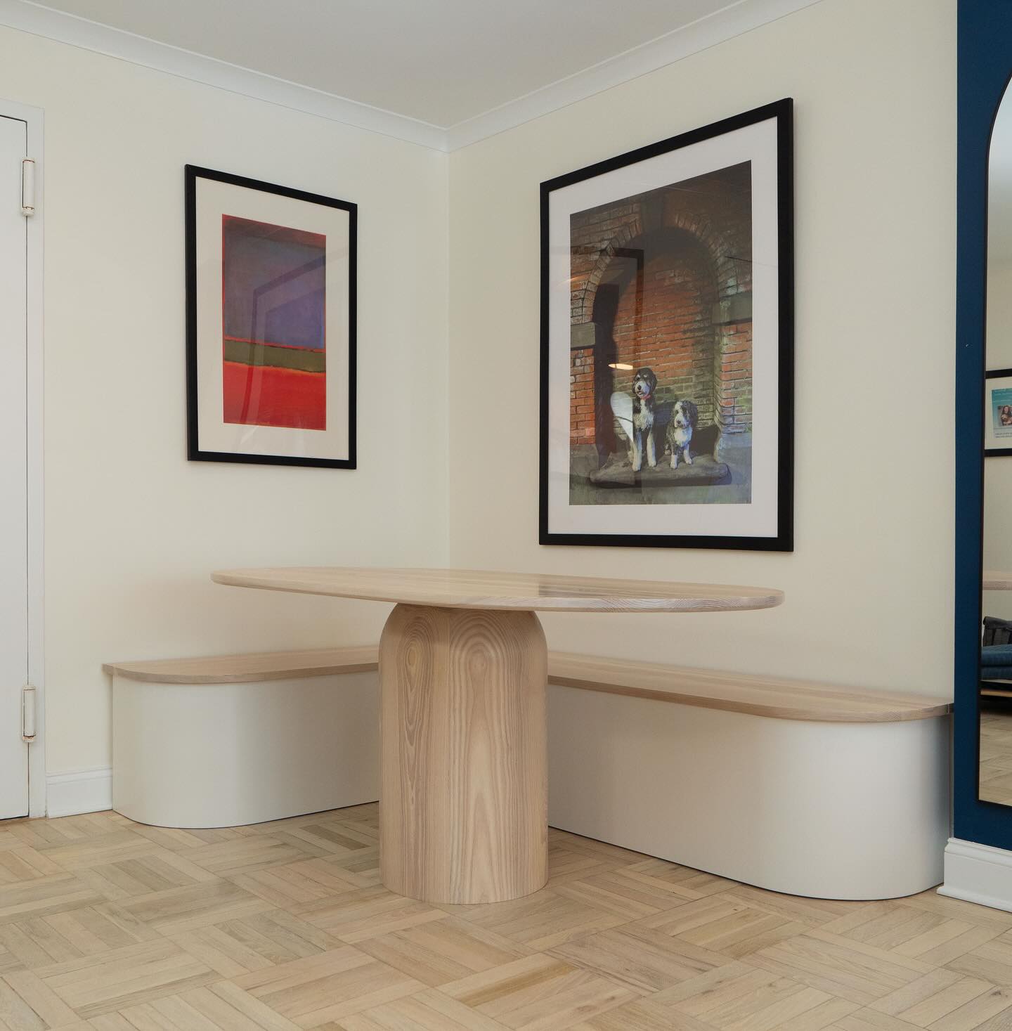 One of the most significant changes in our process since Path began to now is the amount of time we spend at our desk, designing.
In the beginning, we knew how to make one kind of table, one kind of bench. The better we got at that and the more tools we acquired, the more comfortable we felt trying new things.
We’ve continued to evolve, and this is our most recent design. Brandon and I found ourselves awe-struck more than once throughout this build at the shapes, the grain, and just how far we’ve come.
Thank you @_rebeccaalexander_ for giving us the opportunity to exercise our creativity!
#pathdesign #pathdesignco #followyourpath #hardwooddiningtable #customfurniture #breakfastnook #storagebench #pedestaltable #woodworking