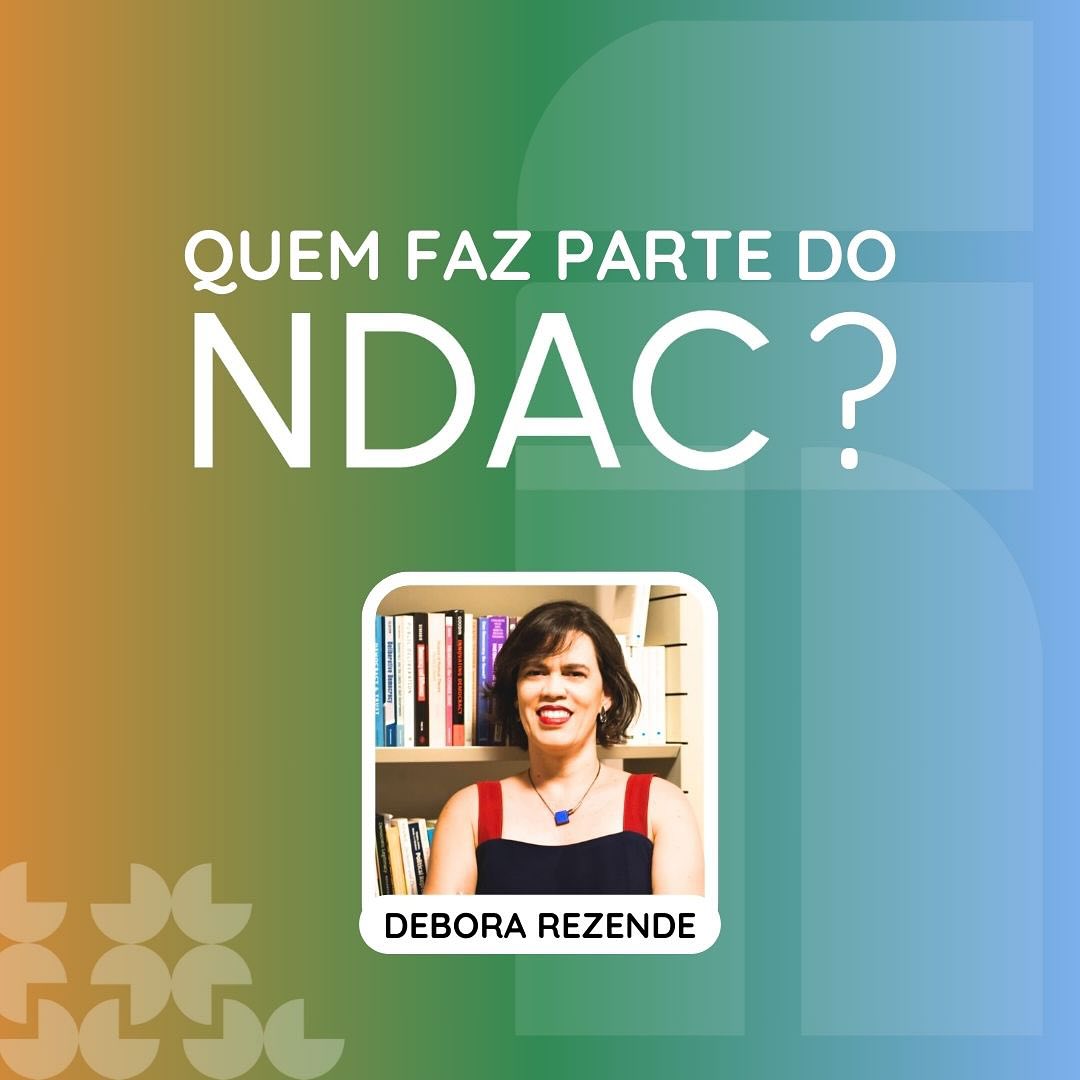 🌟 Conheça os pesquisadores do NDAC 🌟
Dando sequência à apresentação dos integrantes do Núcleo de Democracia e Ação Coletiva (NDAC), hoje destacamos Debora Rezende. Pesquisadora do Cebrap e uma das coordenadoras do Grupo de Pesquisa Repensando as Relações Sociedade e Estado (RESOCIE), Debora atua na área de Teoria Política Contemporânea, com foco em democracia, representação, deliberação e participação política.
👉 Acompanhe nossos posts e visite nosso site para para saber mais sobre os pesquisadores do NDAC.