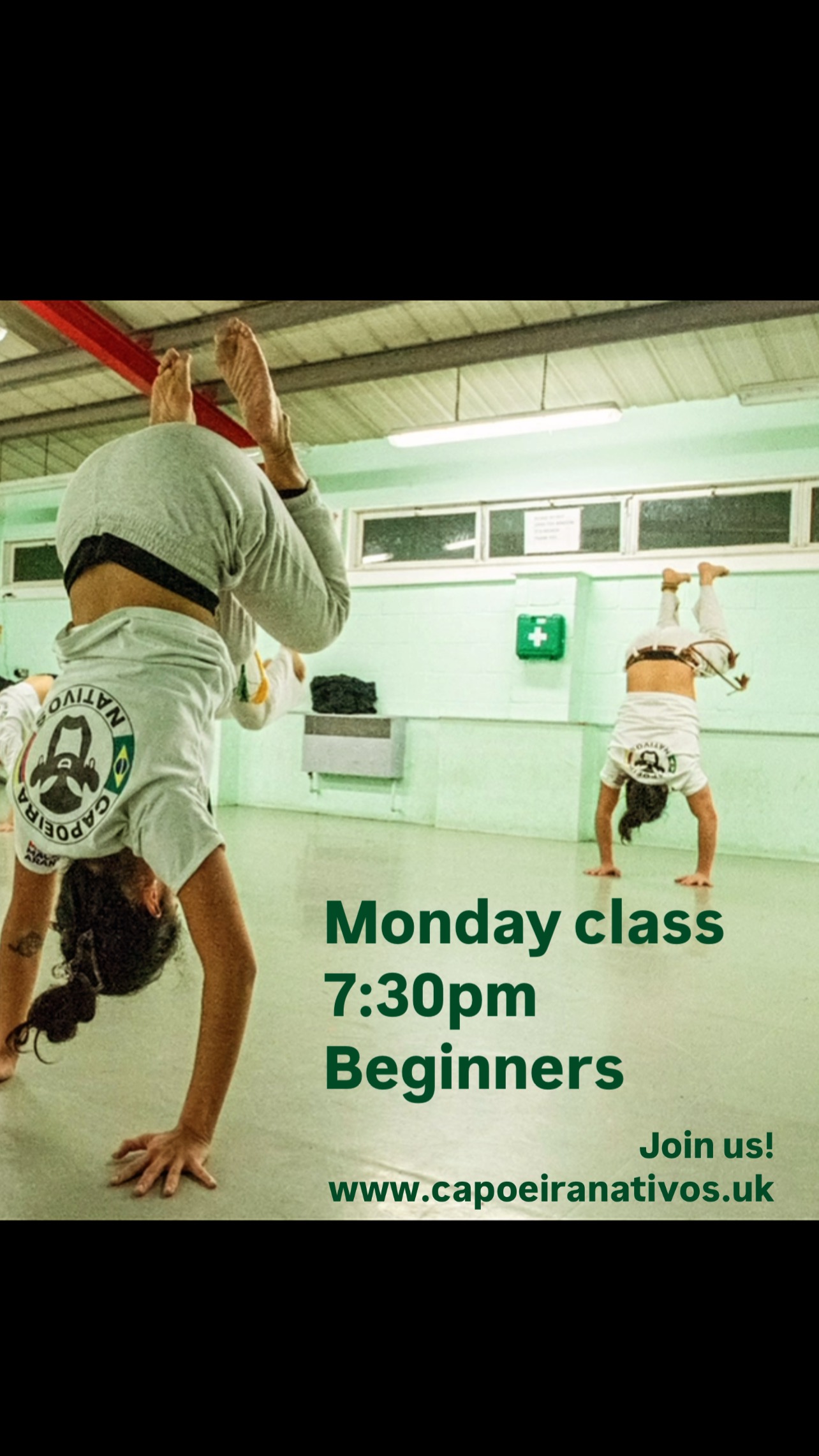 Hello guys, Begginers class today,
Book through the website
7:30pm Movement
www.capoeiranativos.uk
Please arrived 5 minutes before each class,
Bring water
Barefoot 🦶🏼 or trainers
(No socks)
See u soon ☀️
#capoeira #capoeiralondon #capoeiranativoslondon