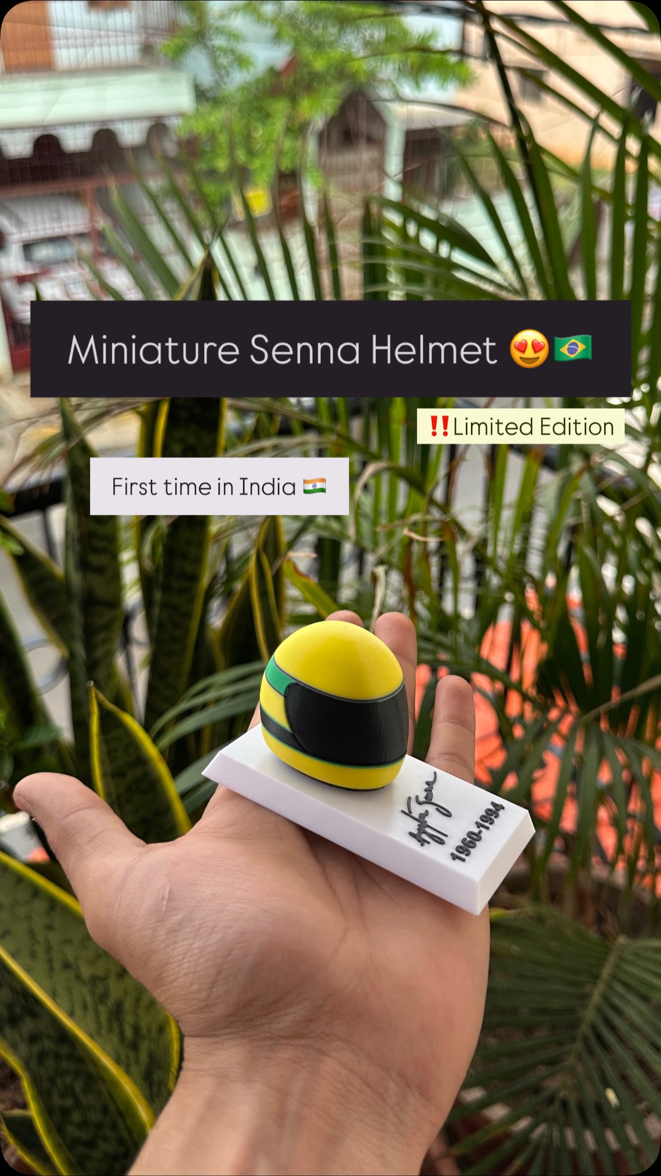 🇧🇷 MINIATURE SENNA HELMET – LIMITED EDITION 🇧🇷
Ayrton Senna. The legend. The legacy.
Now in the palm of your hand.
Crafted with precision and passion, this fully 3D printed miniature helmet is a first-of-its-kind in India. Only a handful made – no restocks, no reruns. Own it or miss it. DM to order 🏁💛💚
#AyrtonSenna #SennaHelmet #MiniatureHelmet #F1India #SennaForever #SennaTribute #F1Collectors #MadeInIndia