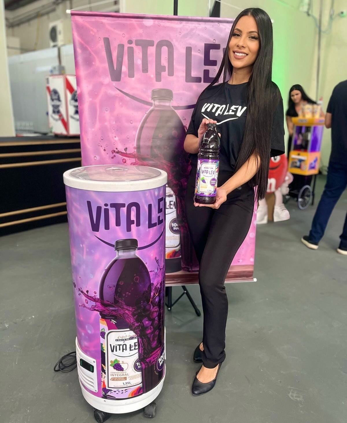 Ativação | Vita Lev Suco de Uva • Evento Market4u - SP • @somosvitalev @market4u.franquias @market4u.br