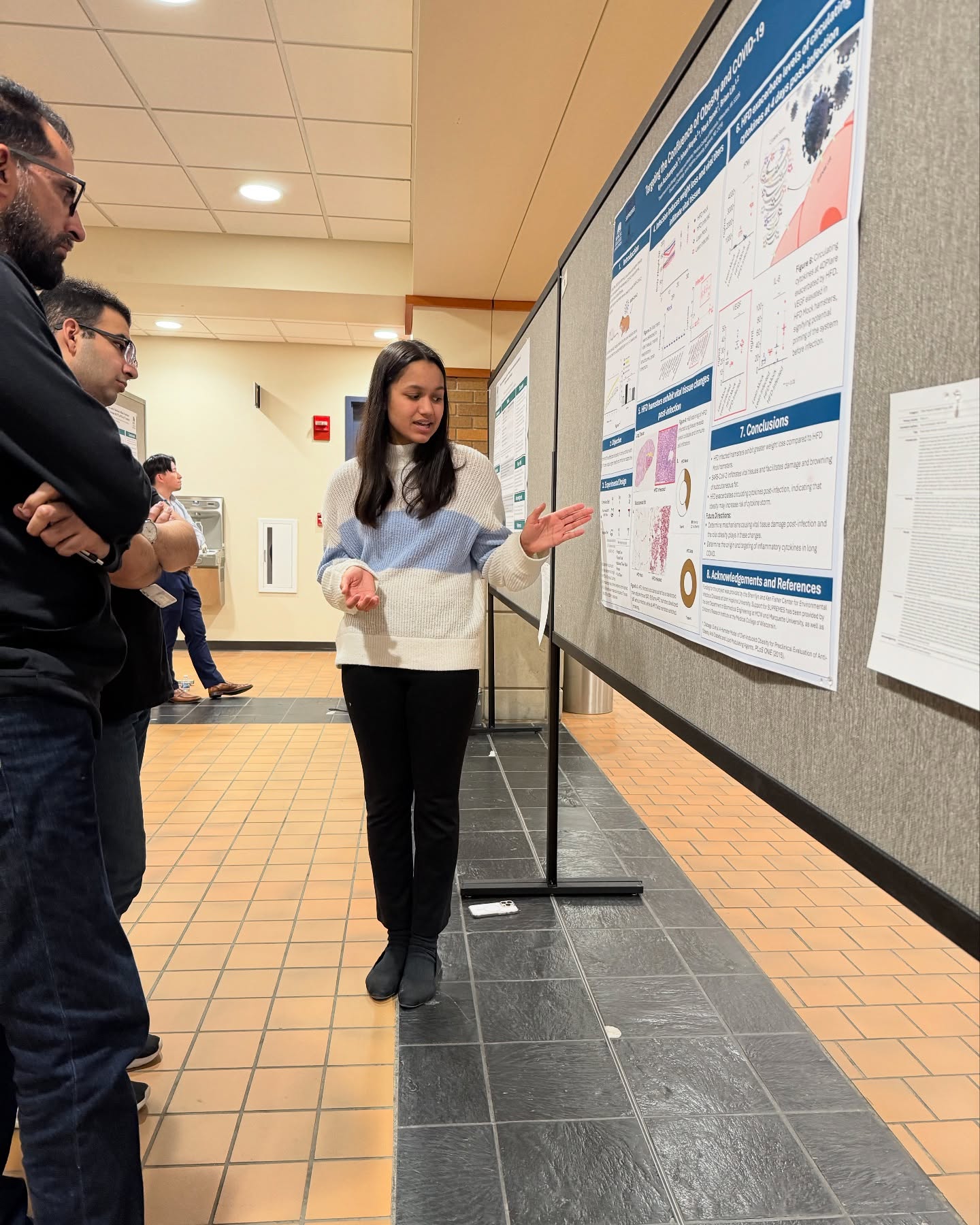 Our high school students, Kyra and Ishani, have been absolute all stars in the lab this semester! Here, Ishani presents their latest work on a new fat hamster model of obesity and COVID-19.