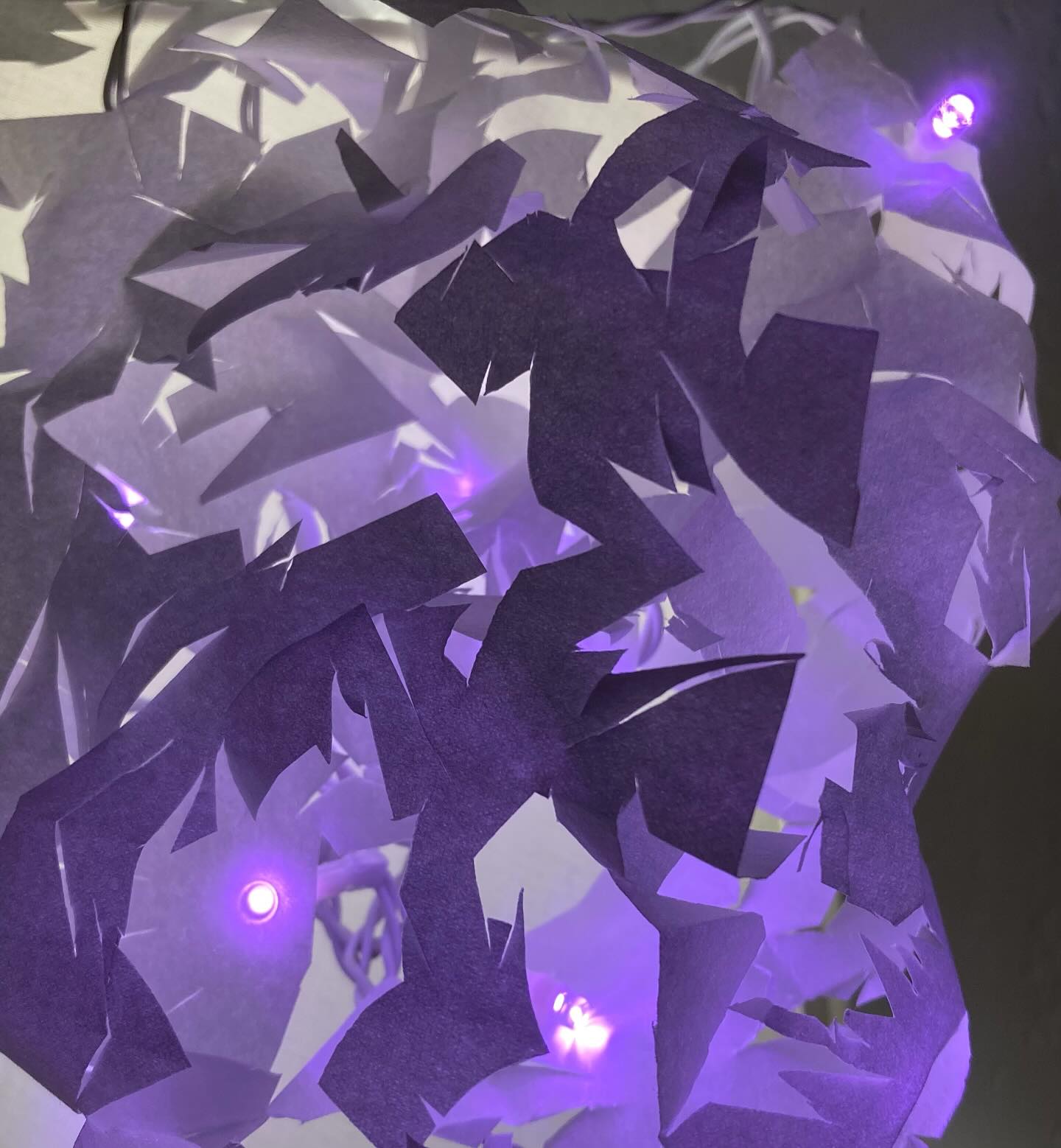 Adding extra lighting#lightingprojects#lightsculpture