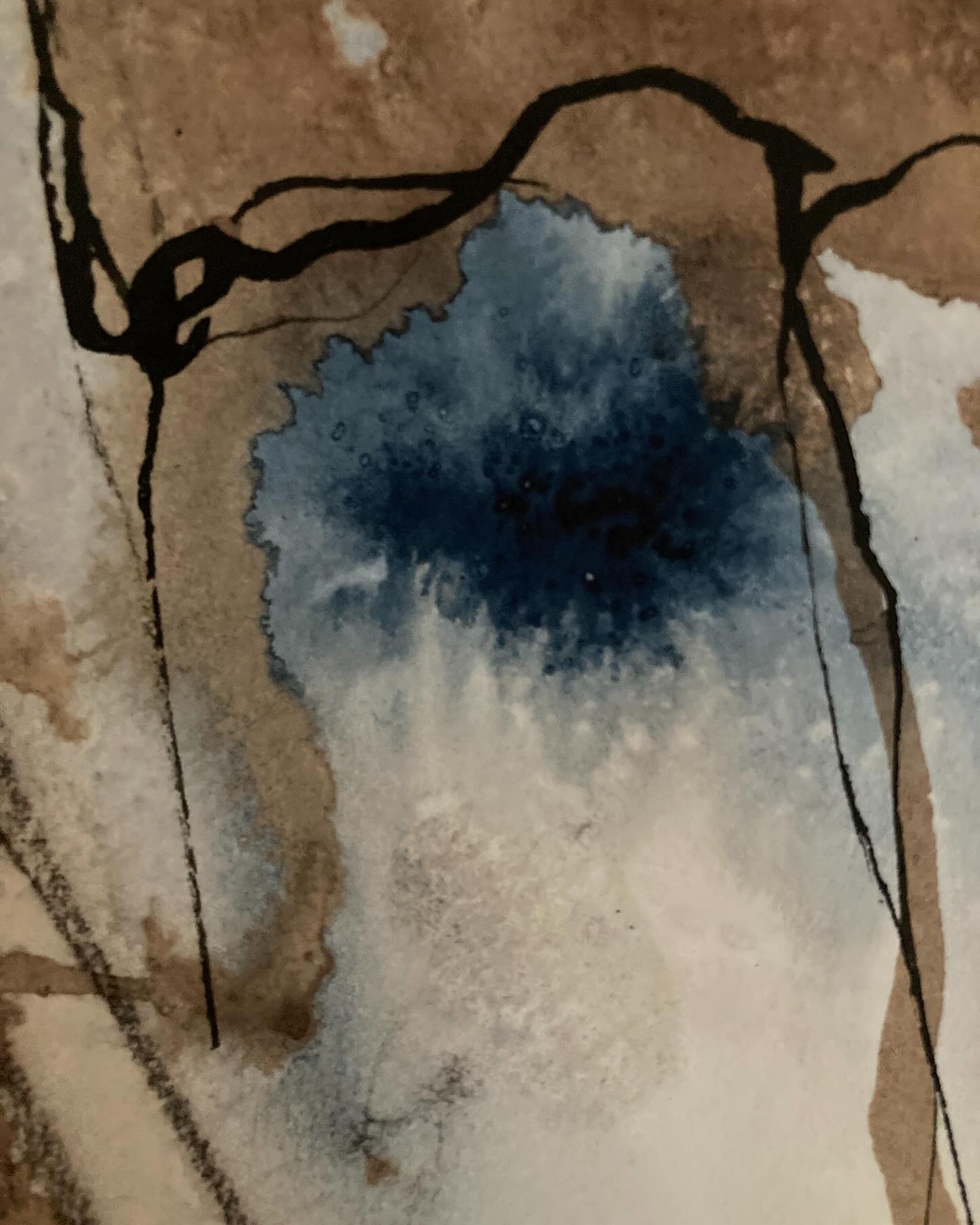 ‘Flow’ water washed 2 metre drawing in the river bed of the Arveyron, Chamonix. (detail). #pleinairartist#waterart#chamonix