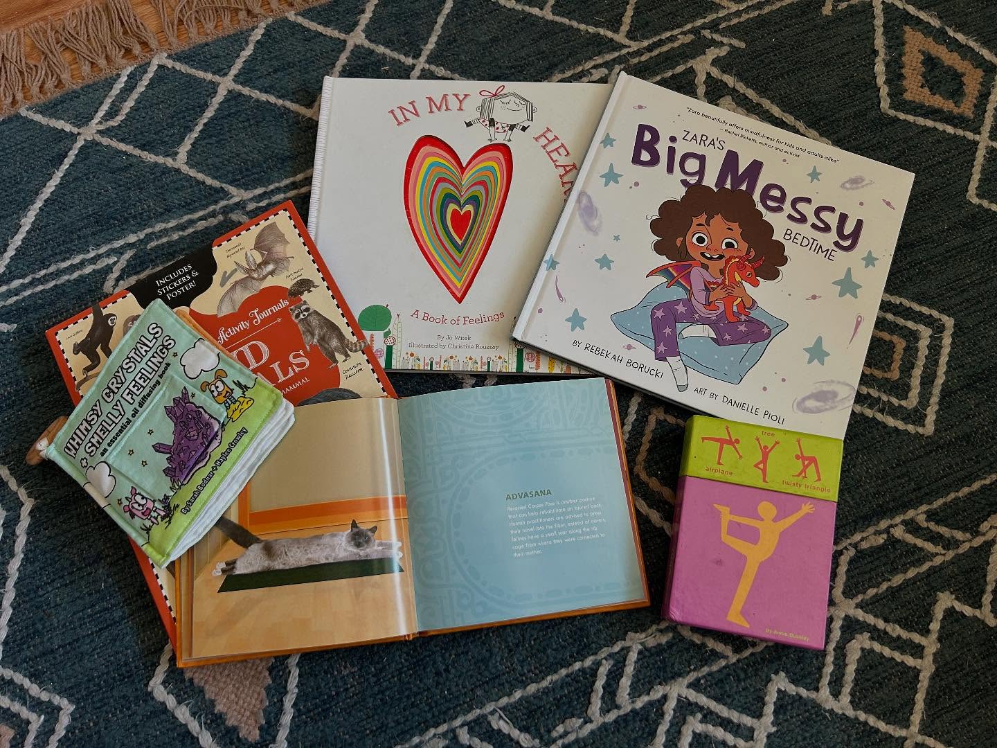 Giveaway!! These are duplicate books, or just items we haven’t been using much, so we’d love to find a new home for all of it. (Four books, an activity book, and a card deck). We prefer to gift it to one family and whoever gets it can regift what they don’t need. ♥️
Leave a comment if you are interested!