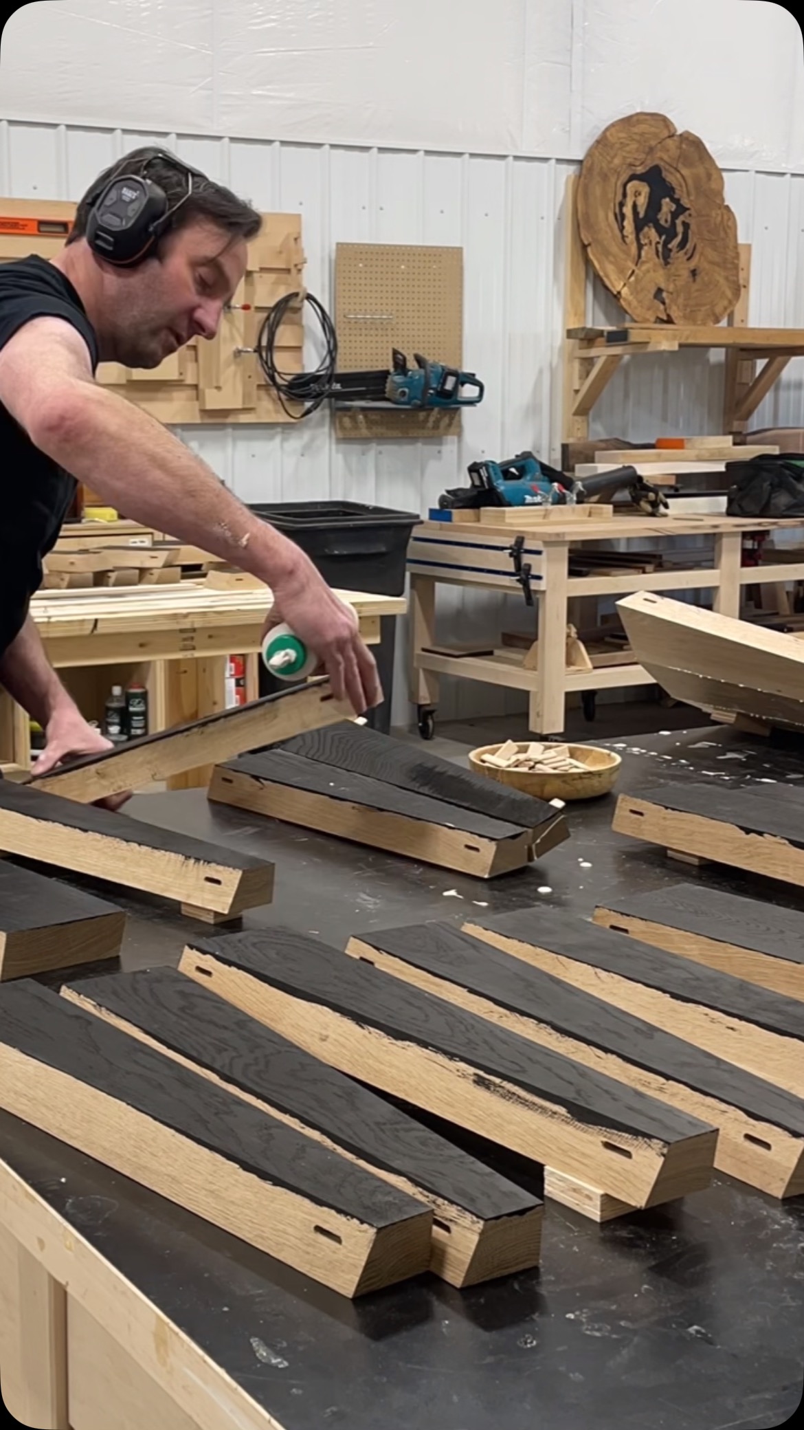 The most complicated and stressful glue up I have ever done. But it came out fantastic!