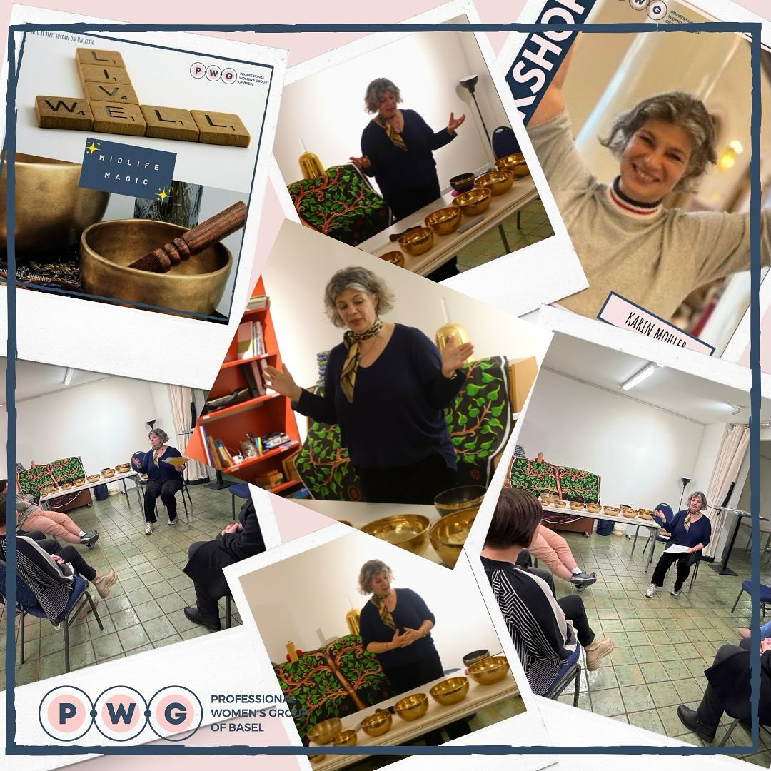 Thank you so much Karin, @caminomecoaching, for leading our recent PWG event, the Midlife Magic workshop! 🙏🏼🌟
Your presence, wisdom, and energy created such an empowering and uplifting experience for all of us.
We truly appreciate how you encouraged us to embrace our creative passions, no matter our age, and gave us the tools to break free from self-doubt and fear. The strategies you shared were so practical and inspiring.
The Sound Bath demo was pure magic and a beautiful bonus that added such a peaceful and transformative layer to the workshop.
Our heartfelt gratitude for such an enriching experience 💝
Next up:
🌟 From Self-Doubt to Self-Trust
🗓️ Friday 11th April
💻 https://www.pwg-basel.ch/selftrust