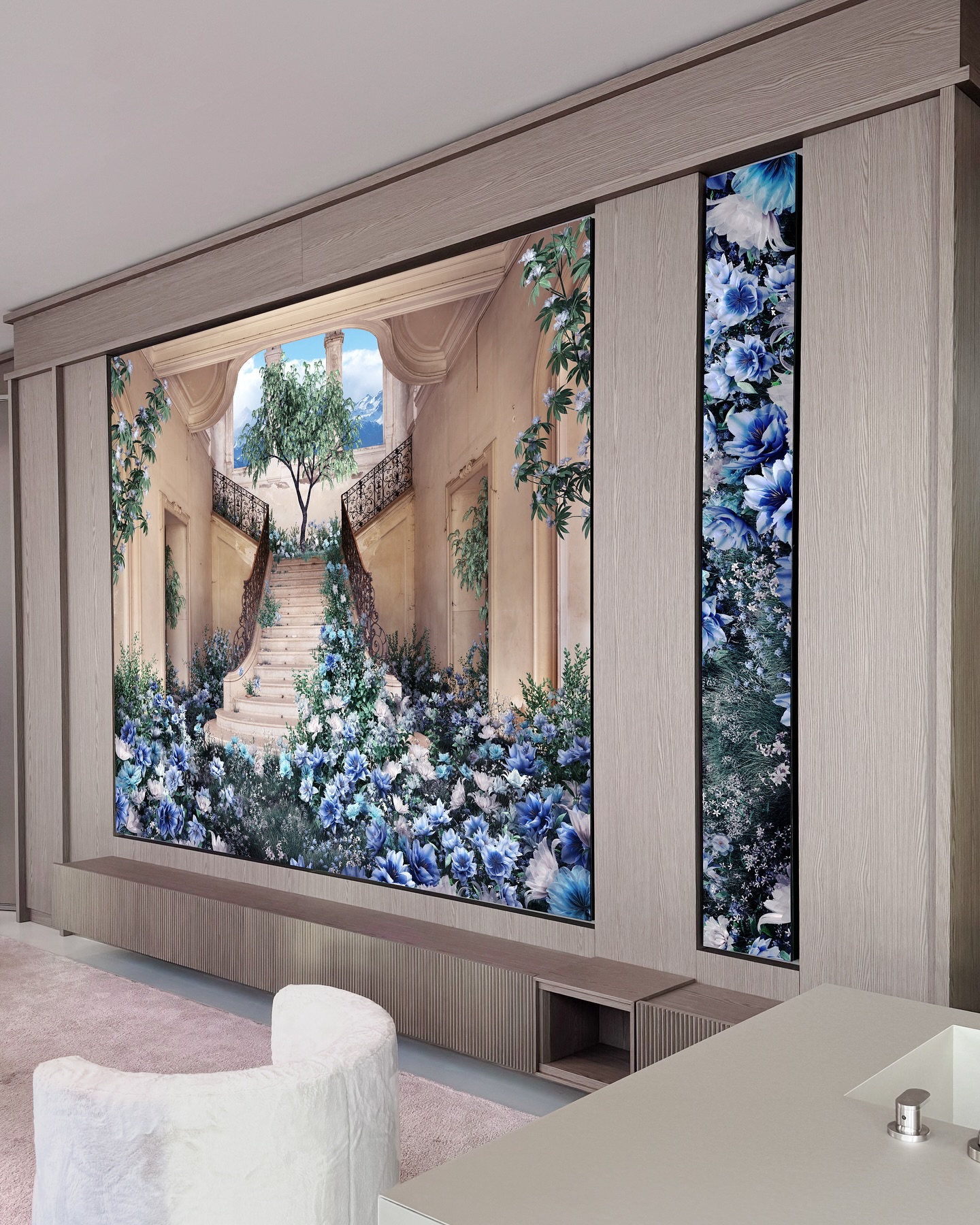 We are excited to debut our new artwork from The Wild Within at Milan Design Week (Salone del Mobile 2025).
‘After the Rain’ is seen here on a @thisisventana digital canvas at @santasofia27 in Milano, Italy.
@fuorisalone
@megapixelvr