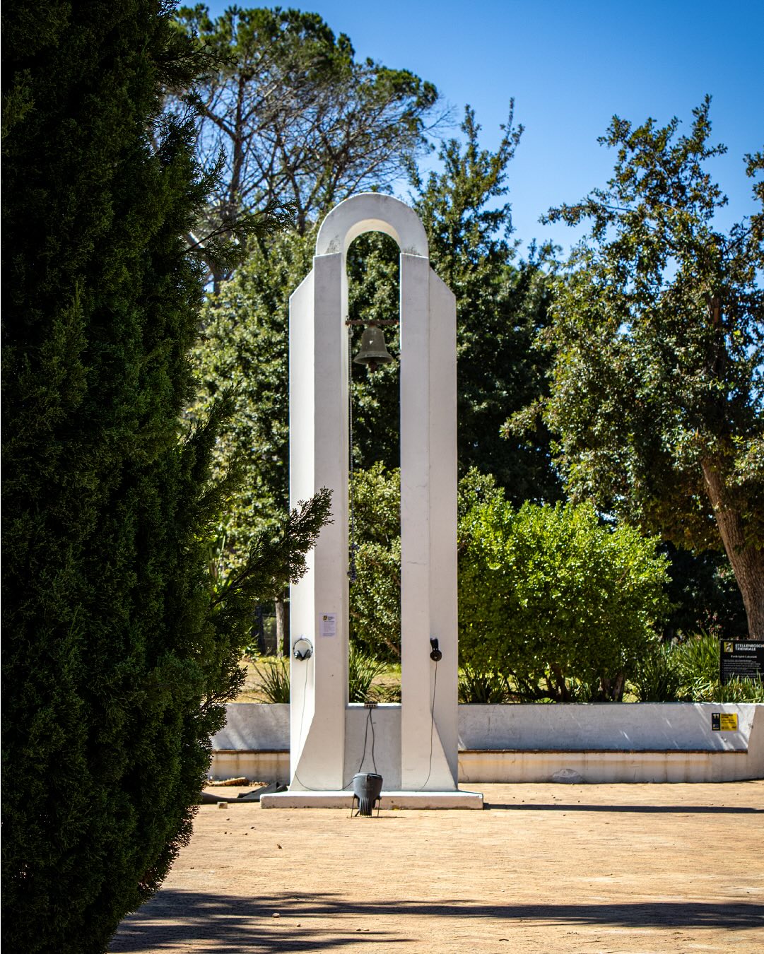 Title: Letters from the madhouse
Artist: Torkwase Dyson
Exhibition: Stellenbosch Triennale 2025 In the Current
“I consider spatial relations an urgent question both historically and in the present day. My project here engages with architectual sculpture and audio compositions that features fables written and read by my mother D. Soyini Madison with a collection of field recordings and archival sounds pulled from historical abolitionist and women’s rights speeches from around the world. Embracing this indeterminacy of live speaking, I think through how the thresholds of sounds translate generationally and through water. I’m interested in experimenting with sound that resonates in liberation and world-building.”
View Dyson’s installation at Oude Libertas until the 30th of April or for the full artist statement, visit https://www.stellenboschtriennale.com/artworks/letters-from-the-madhouse
©️Images by @jumpinthegun_creative
#ST25 #ST2025 #StellenboschTriennale #StellenboschTriennale2025 #TorkwaseDyson #ArtInstallation