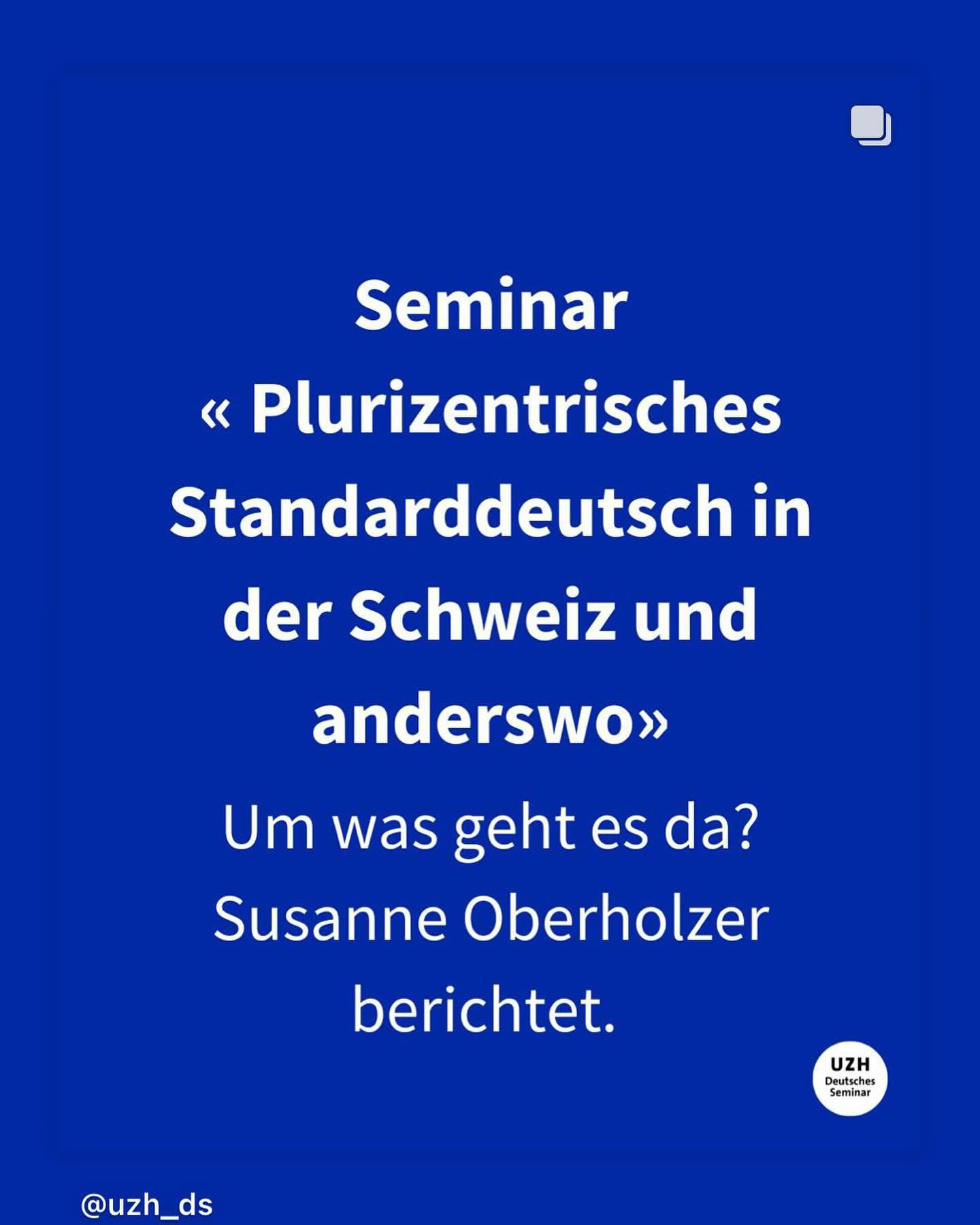 Ein kurzer Rückblick auf die letzte Sitzung im Seminar „Plurizentrisches Standarddeutsch in der Schweiz und anderswo“. @uzh_ds mit @daniela_wassmann
#lehre #uzh #variationslinguistik #variationslinguistinsusanne