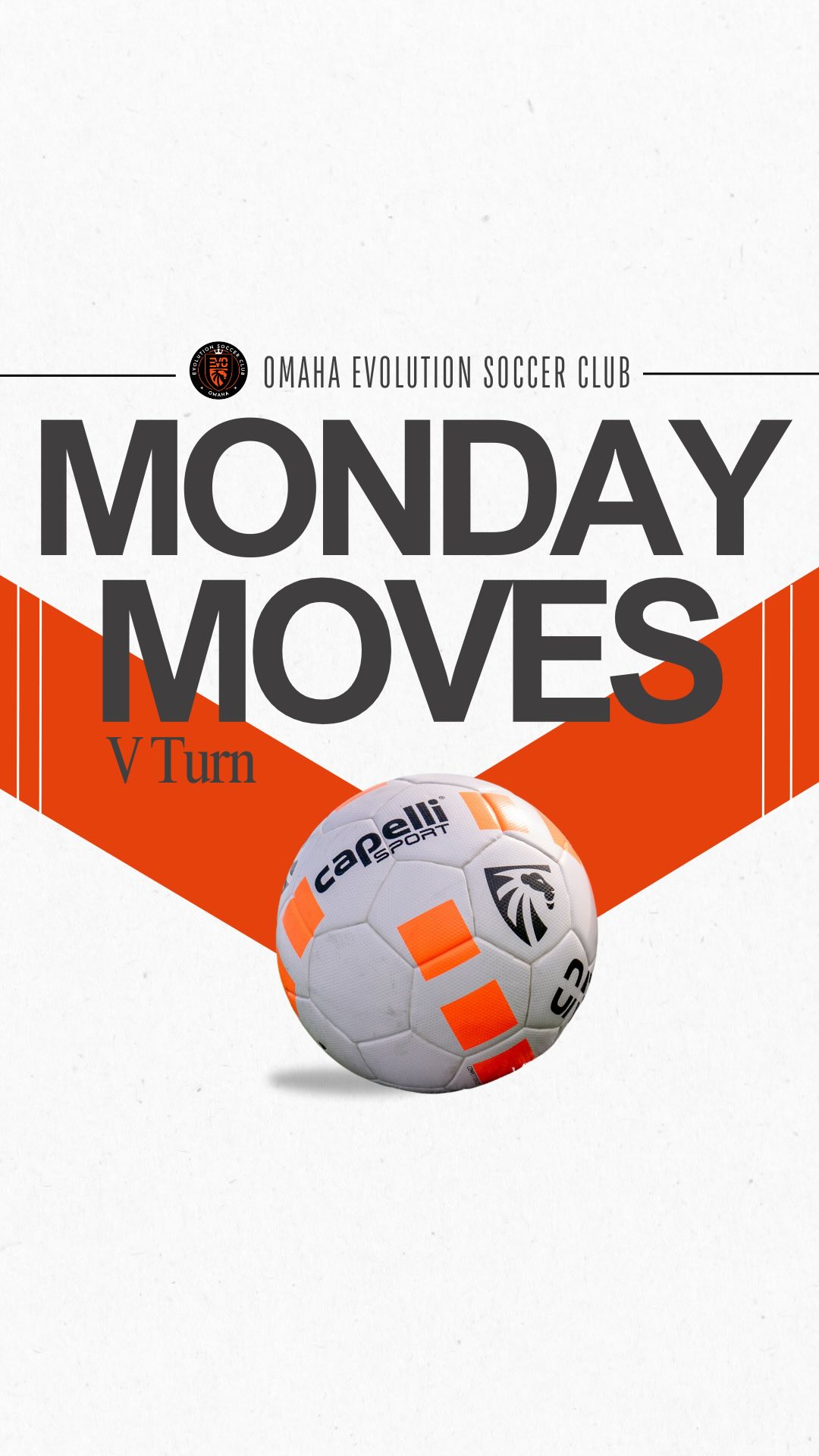 EVO Monday Moves
Skill Move Series | V TURN
_
To perform a V Turn, there are some key components to keep in mind:
1. Body Positioning – Stay low with knees slightly bent for balance.
2. Foot on the Ball – Use the sole of your foot to stop or pull the ball back.
3. Pull Back & Angle – Drag the ball diagonally backward (forming a “V” shape).
4. Quick Turn – Rotate your body in the direction of the pull to shield the ball.
5. Explosive Exit – Push the ball forward with the inside of the foot to accelerate away.
_______
#EvolveYourGame with the Evolution Skill Series, posted 2x month on Monday.
Practice the skill in your living room, backyard ➡️ anywhere!
🎥 Make a video, send to us in a message OR tag @omahaevolutionsoccerclub on social media and we will share your video 🫵🏼
____
**View the entire released Skills Series Videos on Evolution Soccer Club YOUTUBE channel.
(Link in IG highlights)
#evolveyourgame #EvolveWithUs #omahaevolutionsoccerclub #usysnationalleague #elite64 #usyouthsoccer #soccer #soccerskills #omahasoccer #skillsvideo #youthsoccer #nebraskasoccer #bodyfeint #shoulderbodyfeint #capelli #capellisport