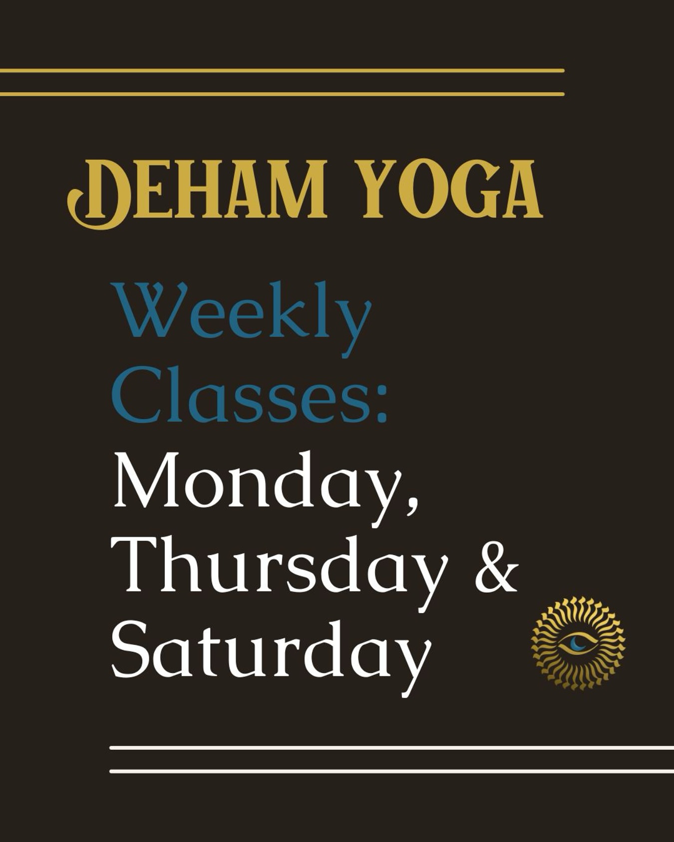 🌙 Deham Yoga is now part of our regular schedule!
We’re thrilled to offer this body and science-based yoga practice three times a week! Rooted in the Soma teachings of Dr. Jivasu, Deham Yoga focuses on self-awareness and nervous system regulation to awaken the body’s wisdom.
🧘♂️ Join us for a 90-minute class:
✨ Mondays – 6:00 PM (Virtual & In-Person)
✨ Thursdays – 6:00 PM (Virtual & In-Person)
✨ Saturdays – 4:30 PM (In-Person)
🔹 Benefits of Deham Yoga:
✅ Enhances body-mind awareness
✅ Supports nervous system balance
✅ Encourages deep relaxation & self-exploration
✅ Strengthens resilience & adaptability
✅ Integrates science & ancient yoga wisdom for holistic well-being
✨ Visit our schedule page to book your Deham Yoga class today!
#DehamYoga #YogaForTheBodyAndMind #SomaticHealing #NervousSystemReset #SomaTeachings #MindfulMovement #SoHamStudio #HamiltonYoga #YogaScience #SelfAwareness #HolisticHealth #YogaEveryDamnDay #ConsciousLiving #BodyIntelligence #YogaForAll