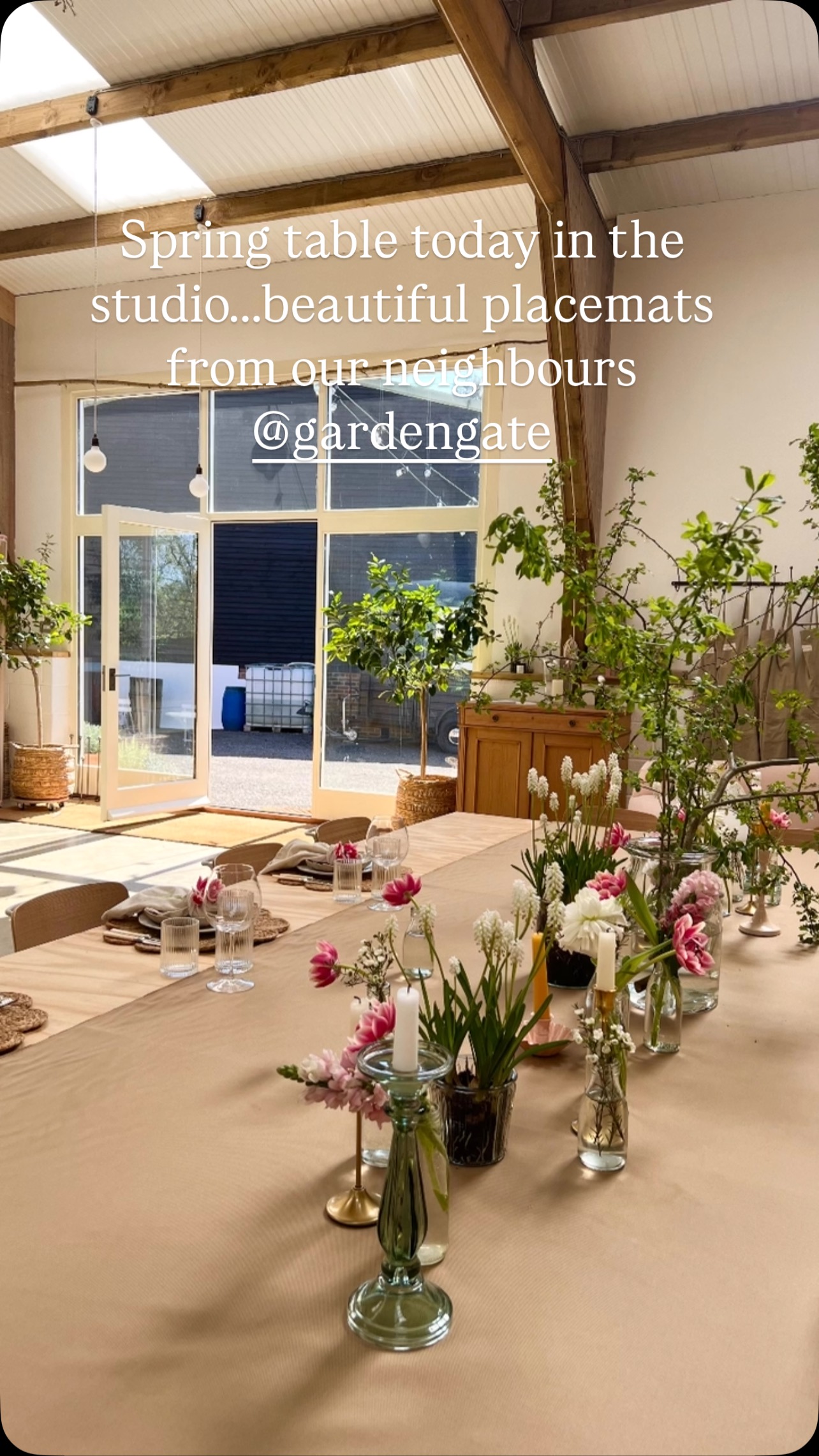 With an orange & almond cake cooking in the kitchen I’ve set the table with a spring tablescape… the door is open, lovely to see you all today, there’s no such thing as a stupid question, ask away!