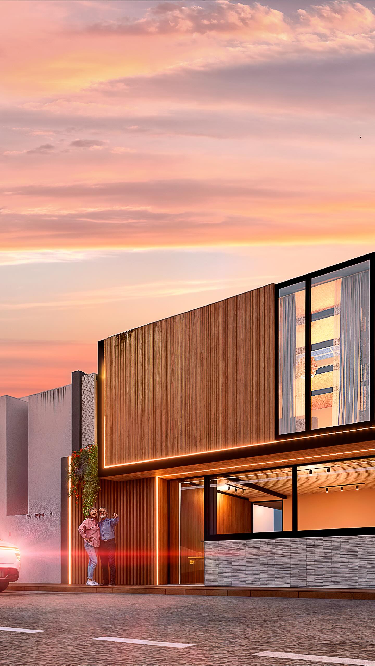 La fachada de Casa Linde se despliega con una composición sobria pero expresiva, donde el juego de volúmenes y materiales permite que la arquitectura respire dentro de su entorno denso. La iluminación, cuidadosamente integrada, realza las líneas del diseño y transforma el proyecto al caer la noche, generando una atmósfera cálida y envolvente.
Un proyecto que, a pesar de su reducido espacio, encuentra en la luz y la materialidad los elementos clave para destacar y generar identidad propia.
🎥 Descubre más sobre nuestros proyectos en www.sommetestudio.com
#arquitectura #fachadas #lightingdesign #architecturelovers #arquitecturaydiseño #arquitecturamoderna #carchi #ecuador #archviz #archdesign