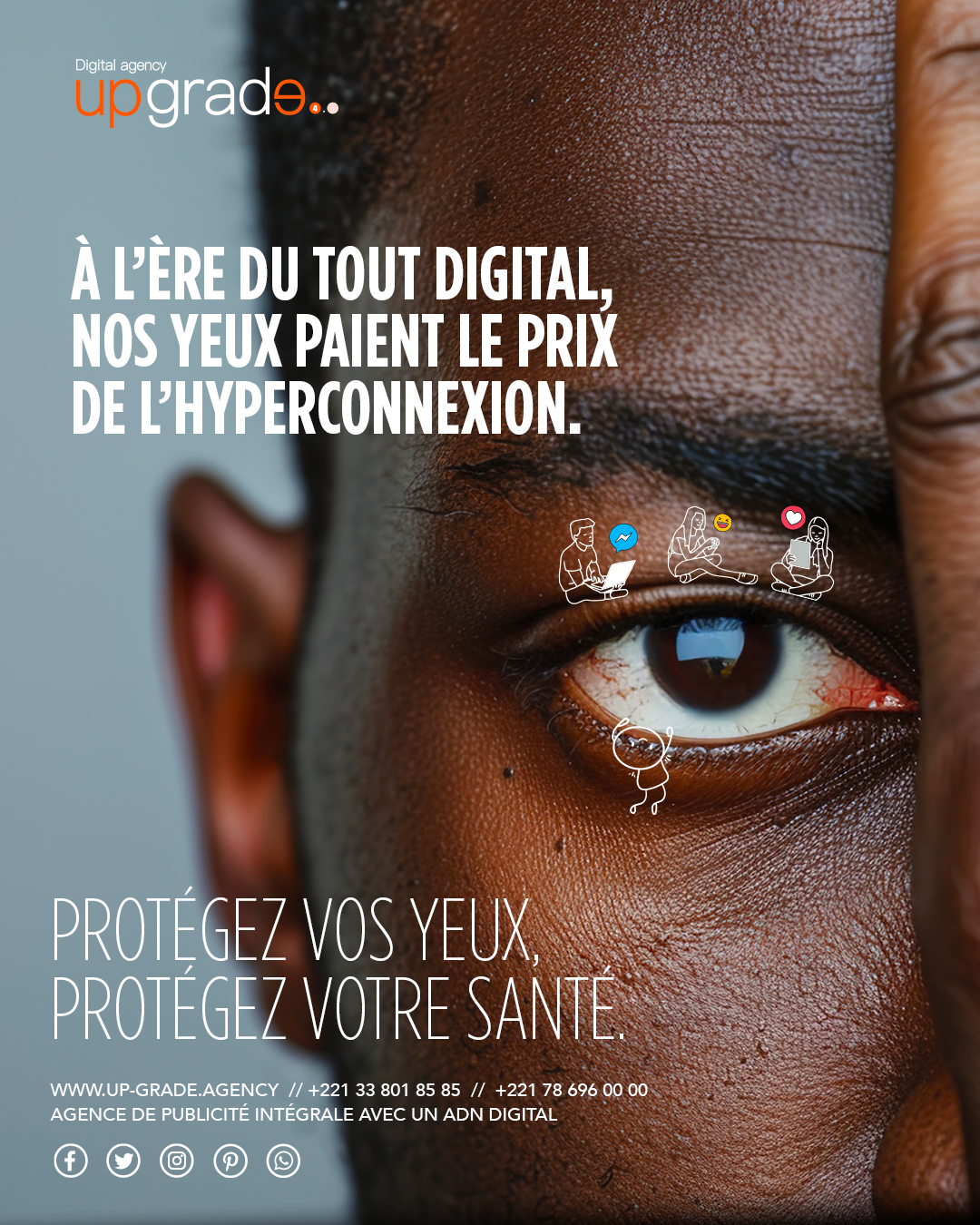 Aujourd’hui, à l’occasion de la Journée mondiale de la santé, pensons à nos yeux.
L’exposition prolongée aux écrans provoque ce qu’on appelle la fatigue visuelle numérique : picotements, yeux secs, maux de tête, baisse de concentration…
Prenons soin de notre santé, de notre équilibre, de notre énergie, car c’est en se sentant bien que l’on rayonne autour de soi.
#MarketingDigital #StratégieDigitale #TransformationDigitaleue #DigitalMarketing
#MarketingDigital #StratégieDigitale