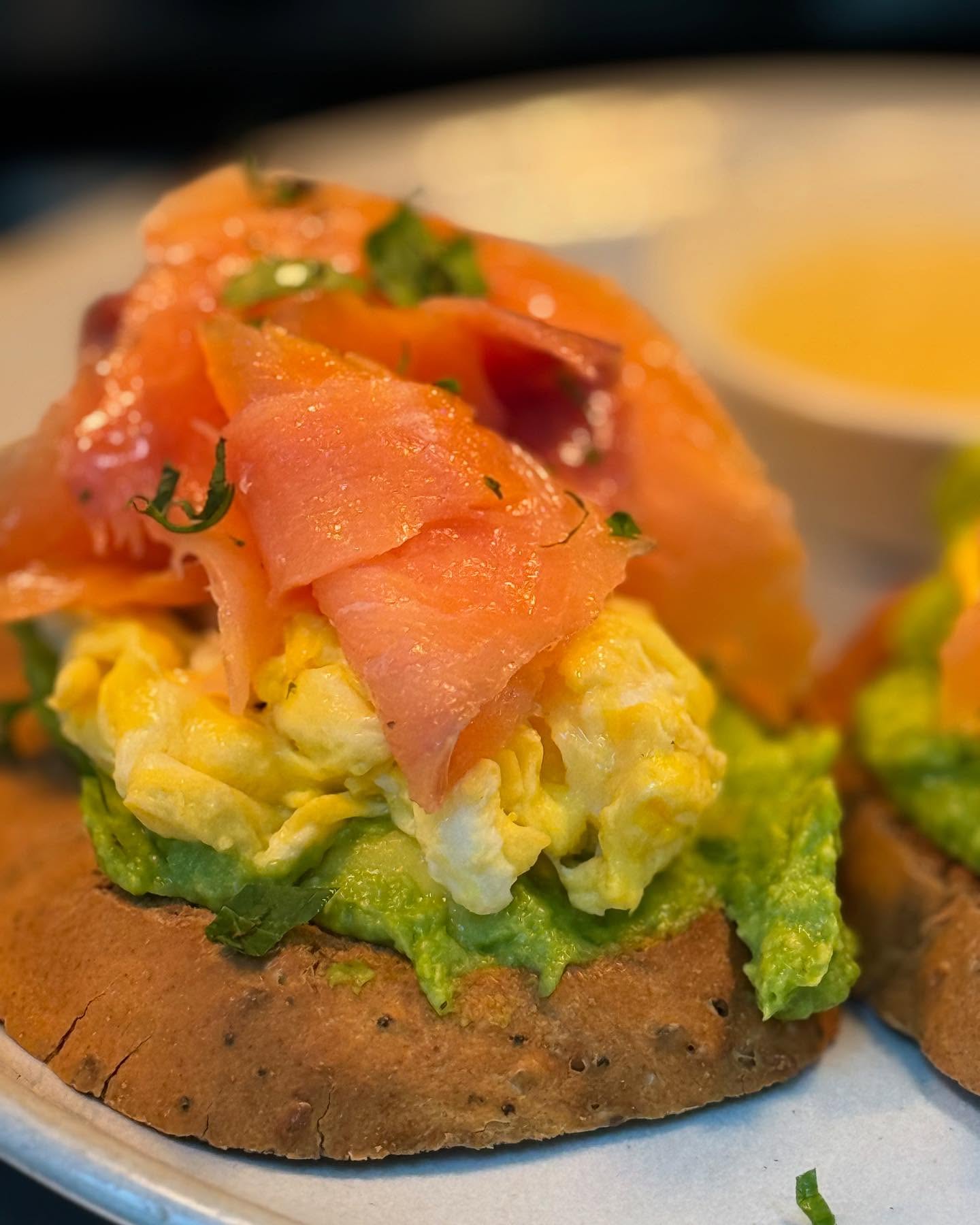 🥑🐟 **The Dish You Love: Salmon Avocado!** 🐟🥑
This one holds a special place in our hearts. Fresh, tender smoked salmon and mashed avocado come together in a dish that’s as comforting as it is delicious. It’s been your favorite, and we’re so grateful for that—it means the world to us!
If you haven’t tried it yet, we’d be thrilled to serve it to you. Whether it’s for a cozy brunch or a quick bite to brighten your day, we hope it brings a little extra joy to your table.
📍Aromas Artisan Cafe/Weybridge
#SalmonAvocado #CoffeeShopFavorites #SimpleAndDelicious