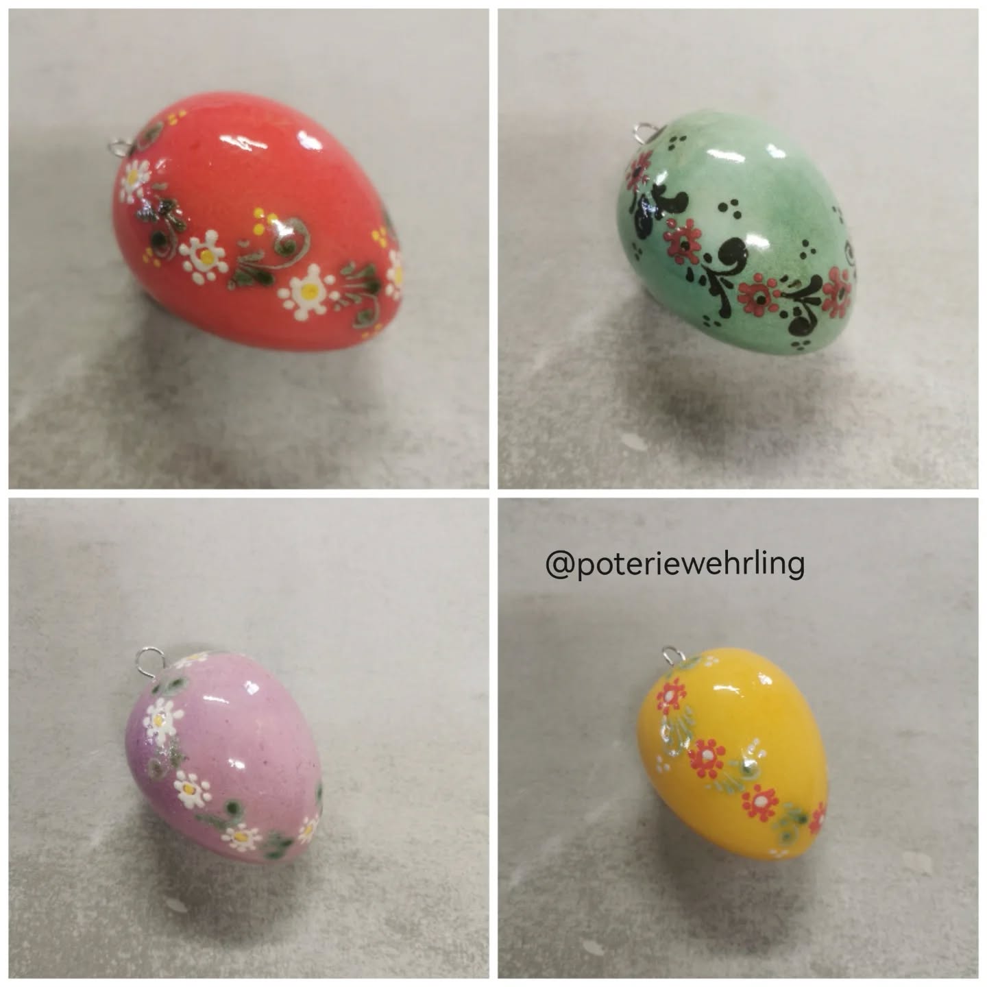 Tradition de Pâques
Les pluies chaudes du printemps font souvent fumer les champs, on raconte alors aux enfants que le lièvre cuit les œufs de Pâques.
Les œufs font partis des éléments de base de la décoration de Pâques.
Il manque une couleur à votre collection, vous souhaitez démarrer une collection.... La série est limitée mais jeter un œil sur mon site
www.poterie-wehrling.fr
#tradition #alsace #soufflenheim #alsacemylove #poterie #art #artpopulaire #potiersdalsace #potiers_alsace_ass #pâques #oeufsdepaques #oeuf #chasseauxoeufsdepâques