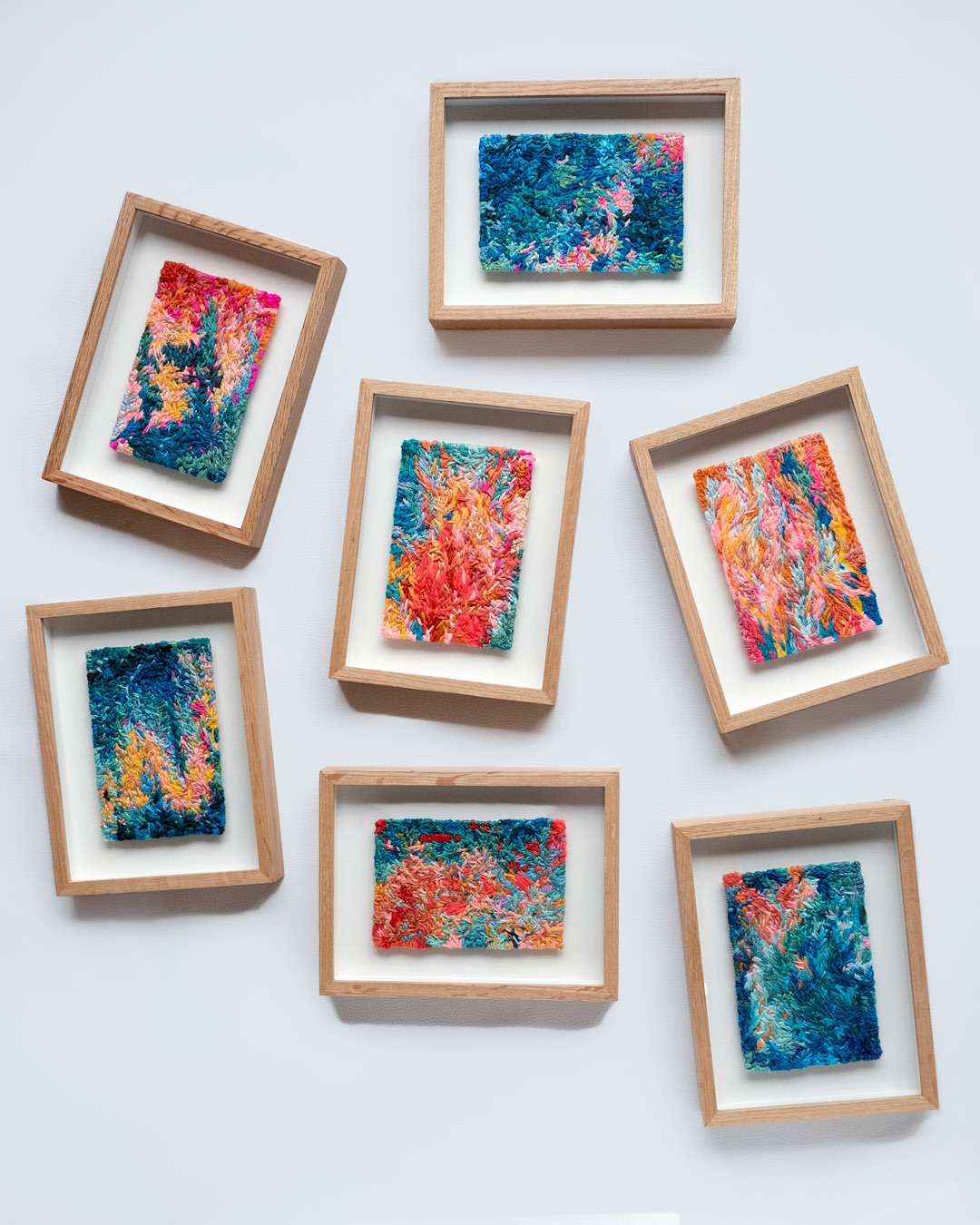 In Her Wake
These little lovers scattered through the show, which opened on Sunday. And I will say, the opening of Head Under Water was wonderful! Being invited to exhibit and stand next to one of your favourite people on this world ball is a special kind of treat. It’s a treat on a treat. A marshmallow on a marie.
Thank you to the sweetest angel cheeks, @sarahscrimgeour for taking photos. You the best.
Head Under Water is open until the 27 April at @rkcontemporary and hosts work by @gwyn_studio @kristenmcclarty_art and I.
🩵🧡
#embroideryartwork #fibreart #textileart #littlecuties #stitched