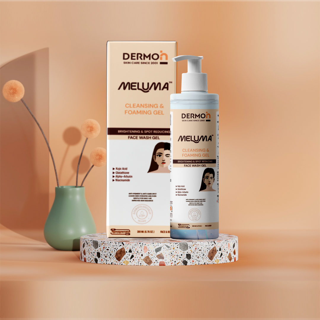MELUMA™ CLEANSING & FOAMING GEL
DEEPLY CLEANSES YOUR SKIN LEAVING IT SOFT AND
BRIGHT LOOKING
EFFECTIVELY CLEANSES THE SKIN AND REMOVES ANY
IMPURITIES AND MAKEUP RESIDUES
Dermatologist-Designed for Stubborn Melasma & Post-Acne
Marks
Clinically formulated to target hyperpigmentation at the source—without irritation.
Prescription-Strength Brightening—Zero Downtime
Powerful actives (Tranexamic Acid, Kojic Acid) deliver in-office results in a daily cleanser.
94% Saw Brighter Skin in 4 Weeks
Lab-tested to visibly reduce dark spots and improve skin clarity.
The Formula Difference:
• Gentle Enough for Daily Use – No stripping or over-drying.
• Hydration-Locking Lather – Leaves skin balanced, never
tight.
• Instant + Cumulative Radiance – Brightens from first wash,
improves tone over time.
————
#DERMOiN #SULSAL #SULSAL_CLEANSING_GEL #sulsal_soap #NROMSI #NORMSI_CLEANSING_GEL #DRYSEN_CLEANSING_GEL #HYDRA20 #HYDRA20_CREAM #HYDRA20_SYNDET_BAR #HYDRA20_SOAP #SULSAL_SHAMPOO #SULSAL_SYNDET_BAR #DEMYCO #DEMYCO_SHAMPOO #DEMYCO_SYNDET_BAR #DEMYCO_SOAP #meluma #meluma_soap #hyperpigmentation #darkspot #dark_spots #whitening_soap #soapbars #meluma_cleansing_gel