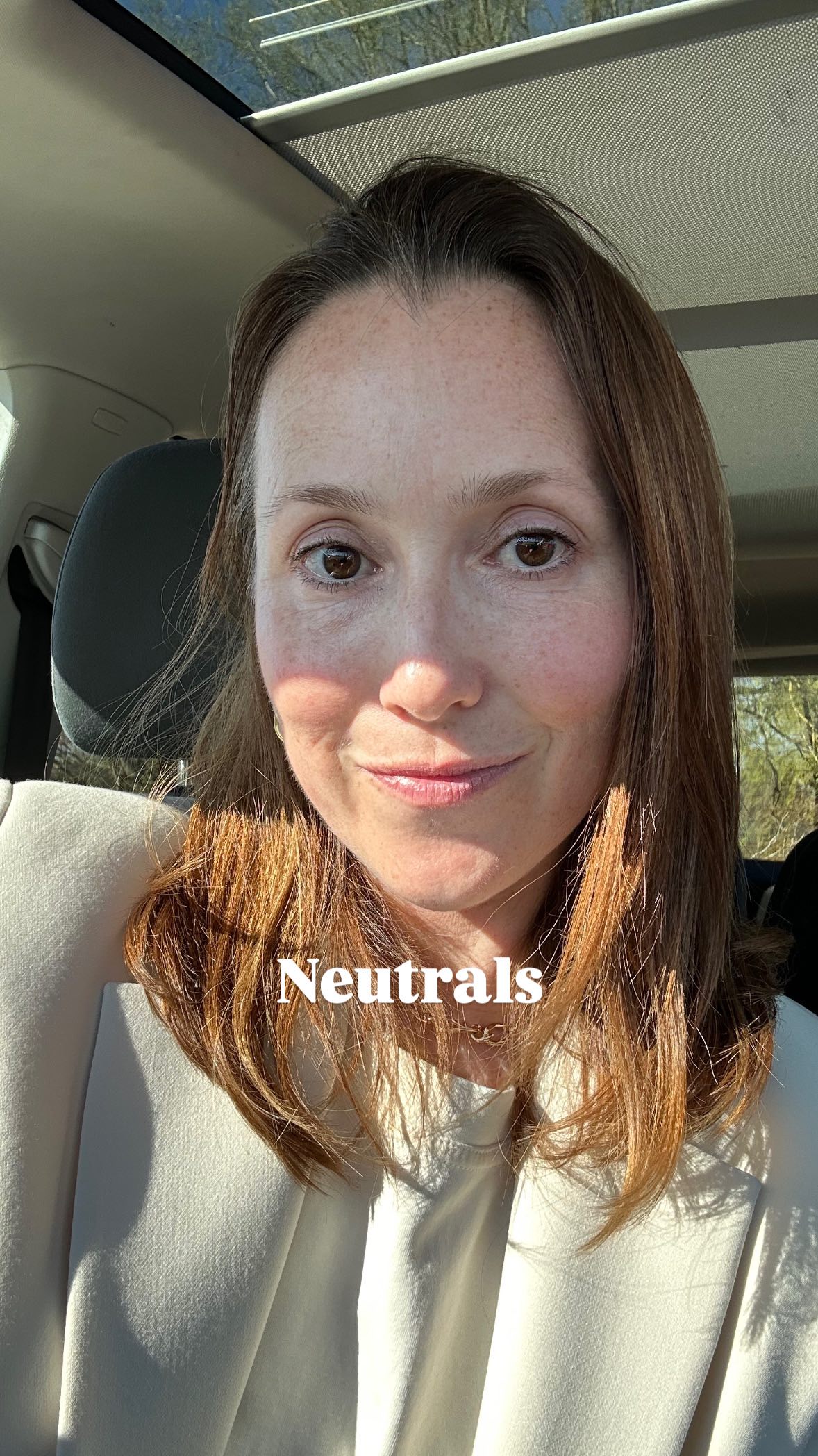 Ecru, cream, off-white…whatever you want to call it - it might be a better option for you than a bright white 🤍
If you have a warm skin tone, that bright white fabric will clash and turn you off your clothes.
This ecru t-shirt and blazer I have instantly feel better for my skin tone!
#personalstylist #neutrals #colouranalysis