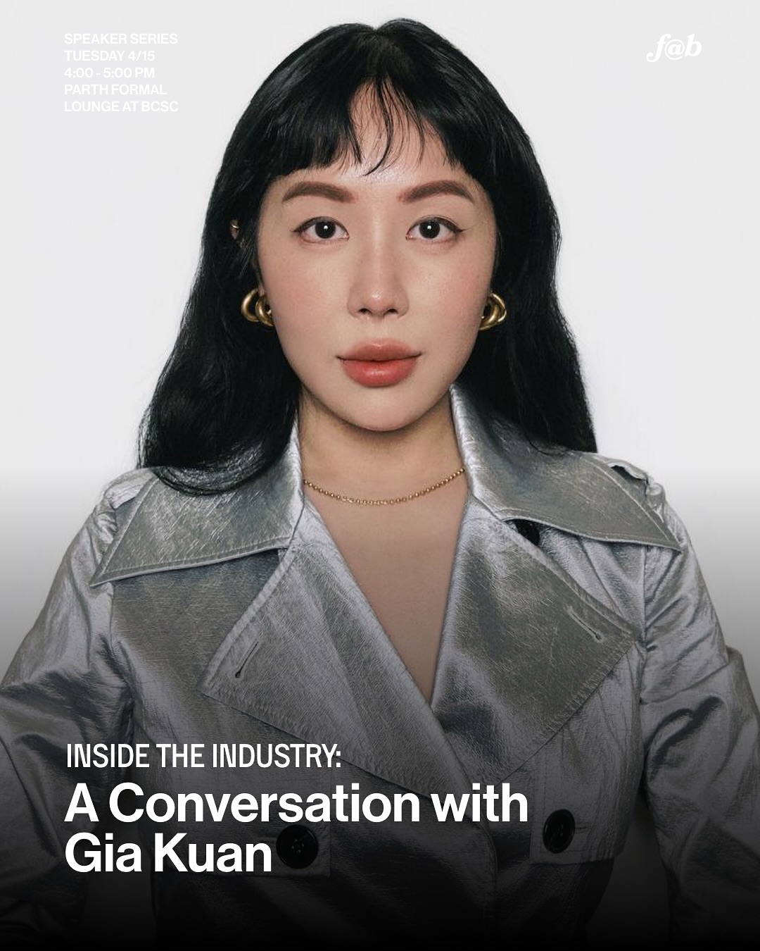 Gia Kuan is the founder and principal of Gia Kuan Consulting - a global consultancy that takes a holistic approach to communications, strategic partnerships, and programming. She specializes in brand strategies, programming and partnerships, and social media, with a focus in the fields of fashion, luxury goods, and arts. In her work, Gia is breaking from the traditional boundaries of PR and focuses on creating cultural connections with lasting impacts.
This conversation is a part of the Brown Fashion Week 2025 Speaker Series, and will be moderated by @junee.dk.
Please submit your RSVP via the link in bio. We look forward to seeing you there!
📍Brown Center for Students of Color Formal Lounge
⏰ Tue, 4/15 @ 4:00 pm - 5:00 pm
—
Graphics:
@aniyahjleedesign
@mariey.psd