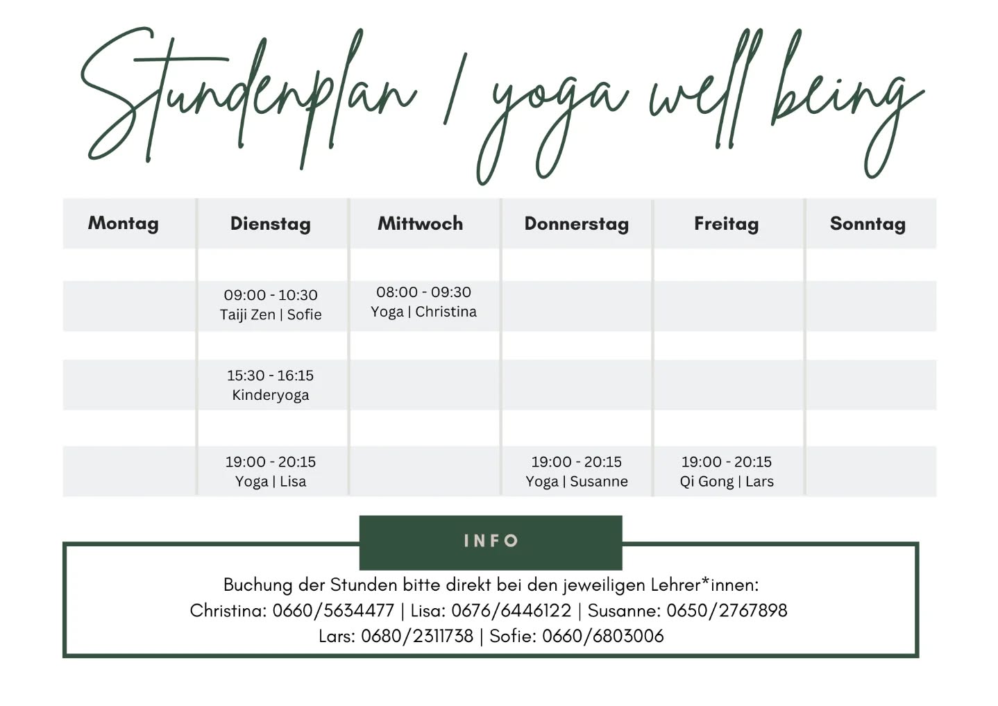 Liebe Yoga-Community 🌸
der Frühling ist da und mit ihm die perfekte Gelegenheit, Körper und Geist in Einklang zu bringen! Wir freuen uns, euch unseren neuen Yoga Stundenplan vorzustellen, der ab jetzt gilt. Alle Stunden sind für Anfänger als auch für Fortgeschrittene geeignet.
.
.
#yogawellbeing #Reithimalpbachtal #yogatirol #inbalance #yogatime #loveyoga❤️ #frühlingsbeginn #springtime