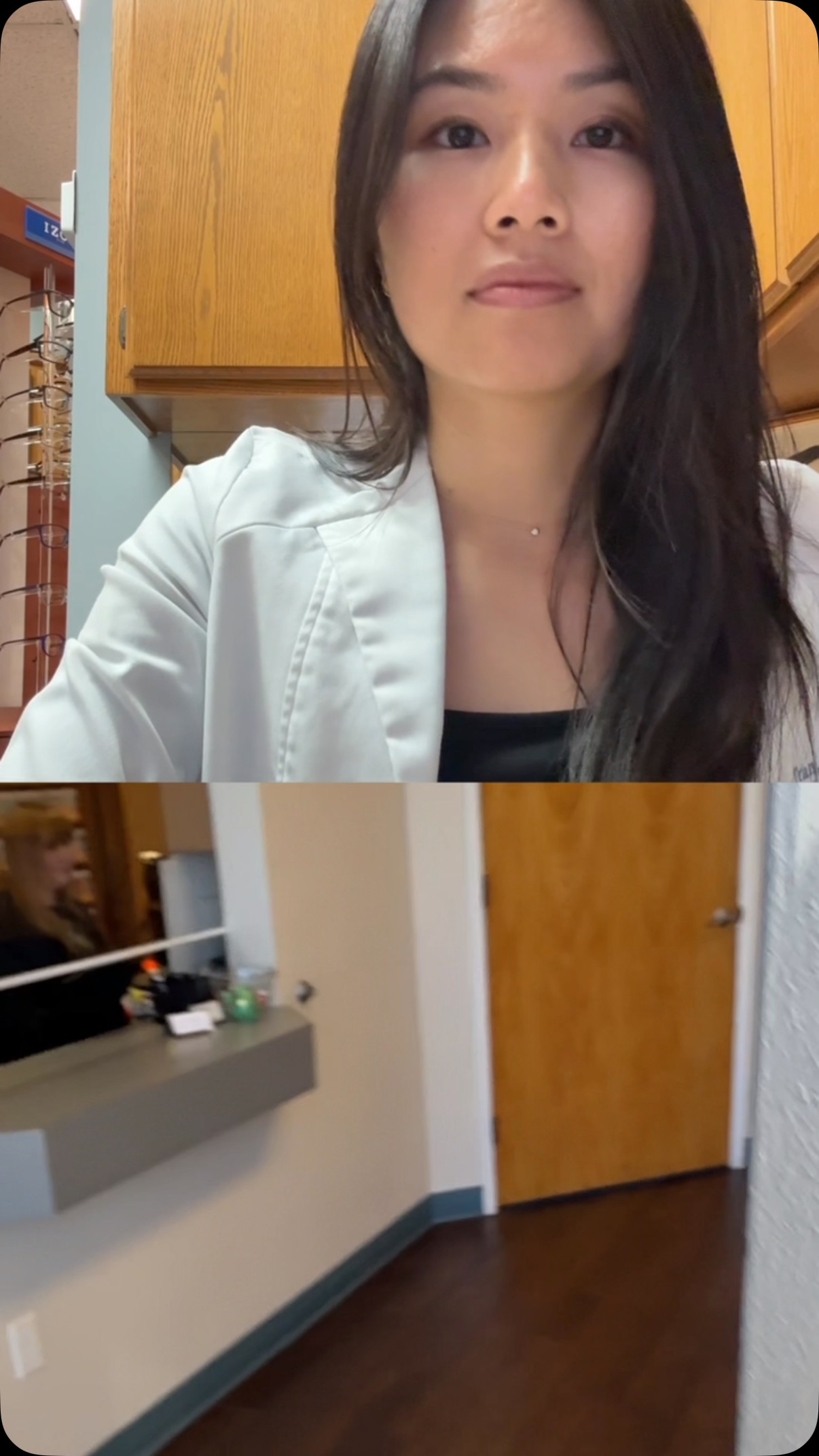 POV: Youโre the patientโฆ and the doctor ๐ฉโโ๏ธ๐ #optometrist #eyecare #huntingtonbeach #dayinthelifevlog #eyedoctor