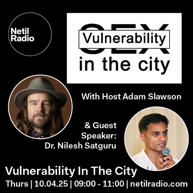 Tools and tips for life, love, sex and relationships on VITC this month with guest speaker Dr. Nilesh Satguru. We’ll be discussing how vulnerability has played its part in getting him to where he is in life and relationships. Nilesh is a self-mastery coach and compassion trainer who specialises in helping visionaries master their emotions with compassion. After 11 years as a doctor, Nilesh transitioned to self-development, where his work has rippled across five continents. He has served 8-figure entrepreneurs, film producers, cult DJs, and award-winning nonprofit founders. His expertise has been featured by Entrepreneur, Soho House, and Mindvalley, and Business Insider.
Until then 🙌
#internetradio
#londonradio
#netilradio
