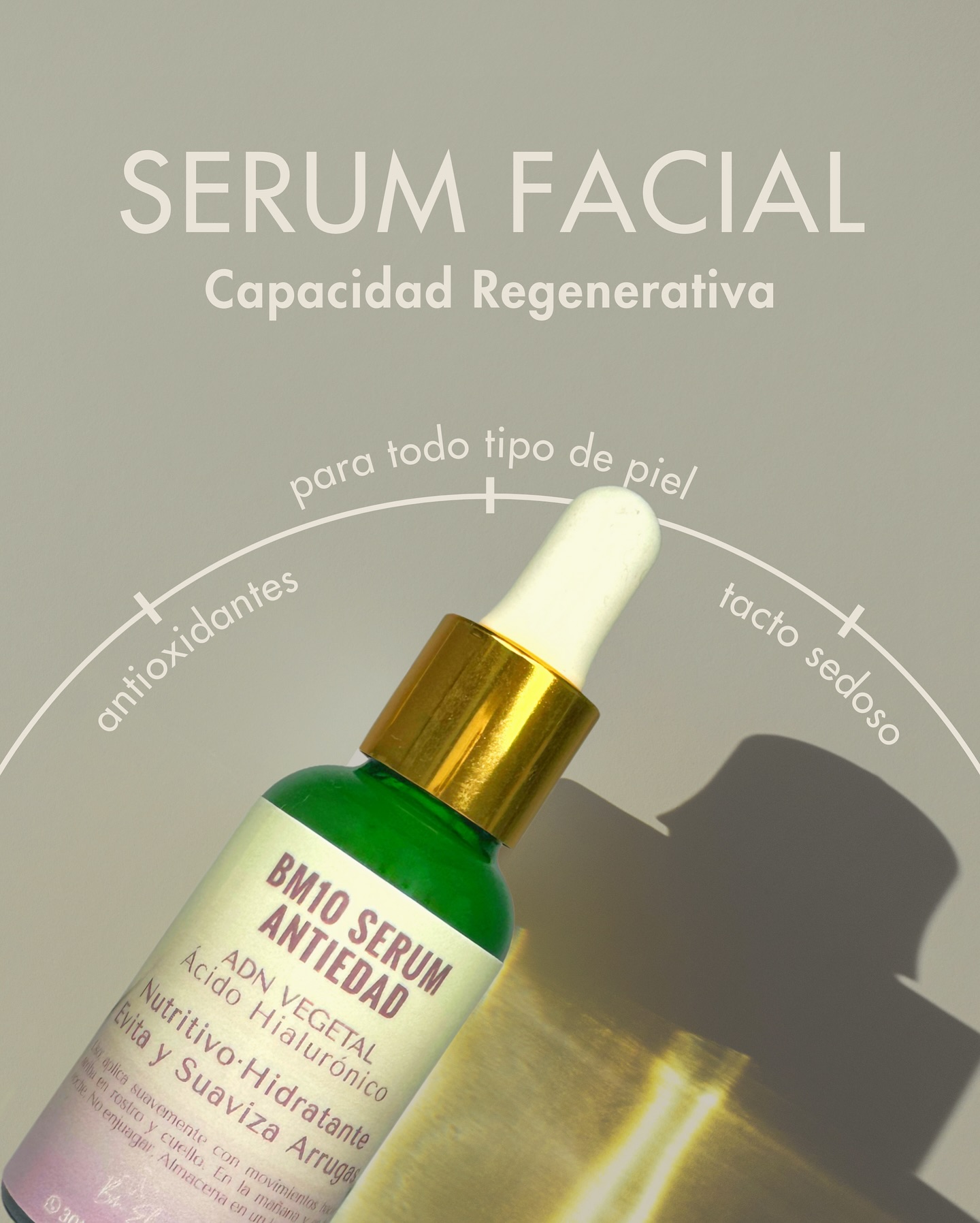 ✨ Potencia la regeneración de tu piel ✨
El BM10 Serum Antiedad combina ácido hialurónico, ADN vegetal, café, seda natural y antioxidantes para nutrir, hidratar y suavizar arrugas. 🌿💧
Su fórmula ligera es perfecta para todo tipo de piel y deja un tacto sedoso y luminoso. 💚
#SerumFacial #RegeneraciónPiel #AntiedadNatural #GlowSaludable