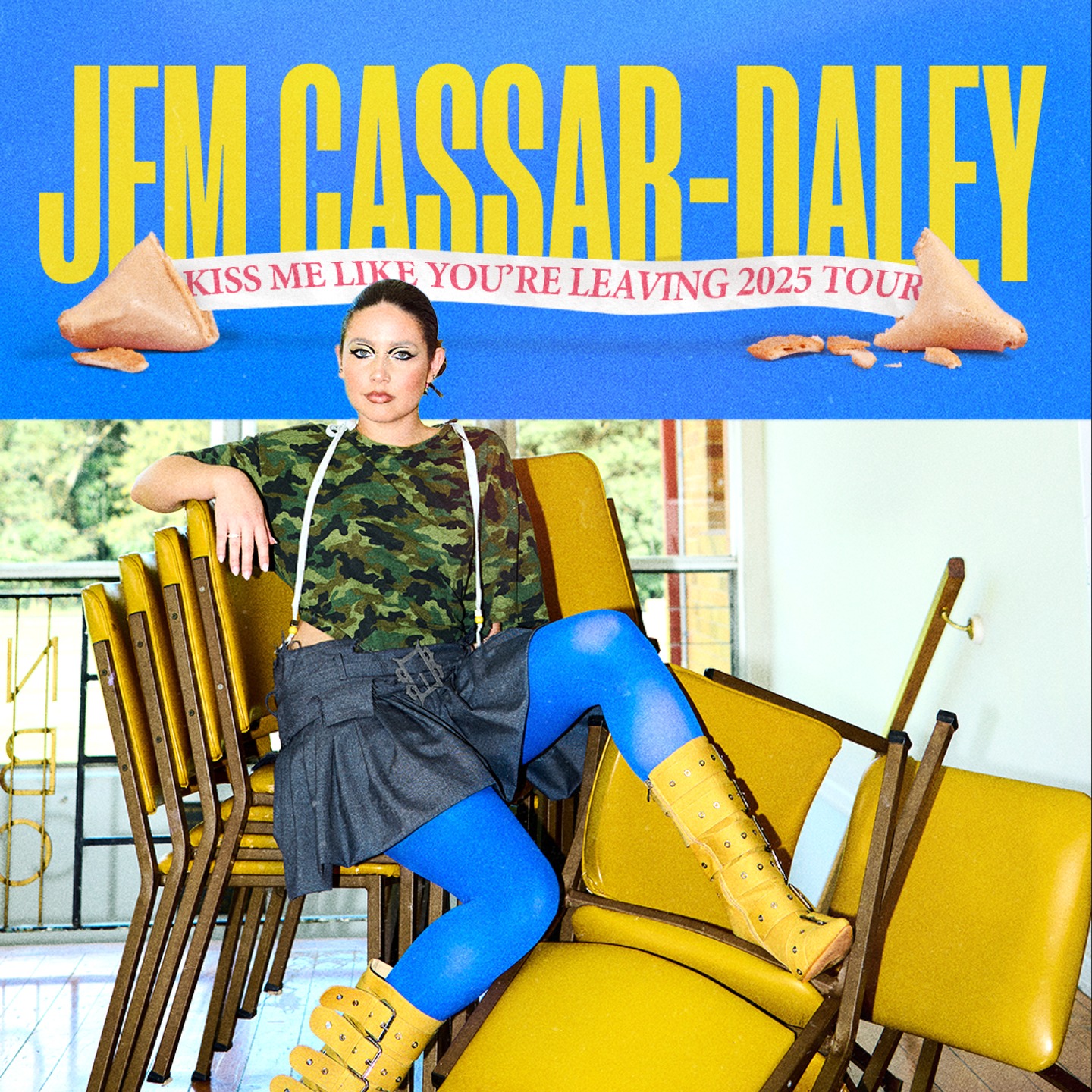 @jemcassardaley has announced her 'Kiss Me Like You're Leaving 2025 Tour' with special guests @mikaylapasterfield and @oliviacogganmusic
📷 @georgiawallacepictorial
_
_
_
#listentothegraphics #graphicdesign #illustration #artdirection #gigposter #fvckingdesign #poster #coverart #albumcover #artwork #music #australiandesign #musicart #lttg #jemcassardaley