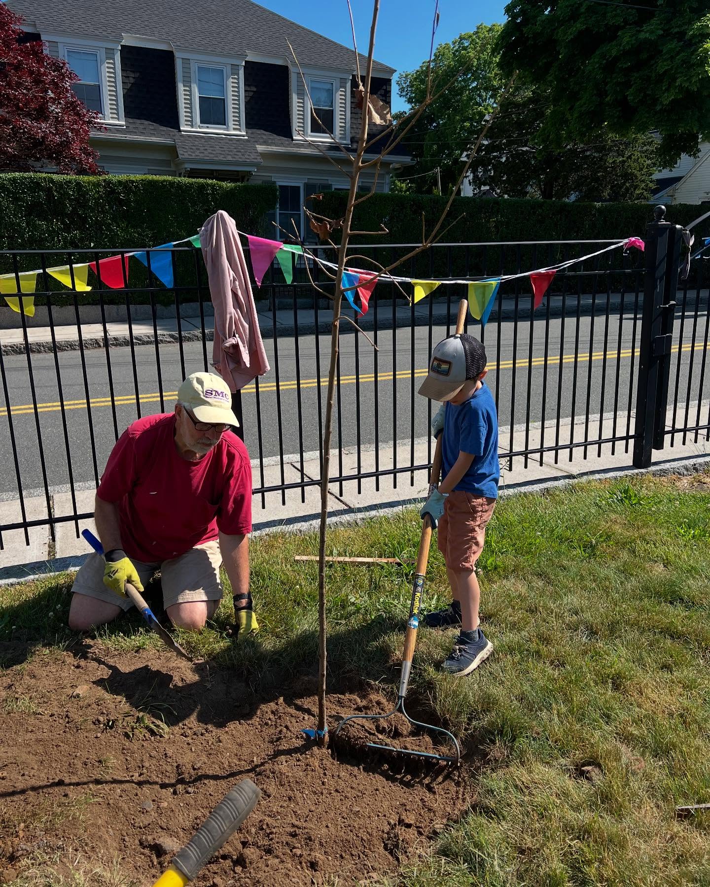 Our amazing volunteers of all ages helped us plant trees in Annisquam in 2024!