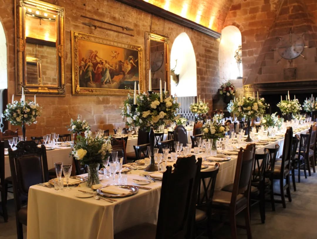 Delighted to be back at stunning Borthwick Castle for L&M''s beautiful wedding today 💕 #scottishspringwedding #weddingfloristedinburgh #weddingflowersedinburgh #borthwickcastle #borthwickcastleweddingflowers #thestockbridgeflowercompany #candlelight #candleabraflowers #candleabra #delphiniumsilky #delphiniumlove #avalancheroses