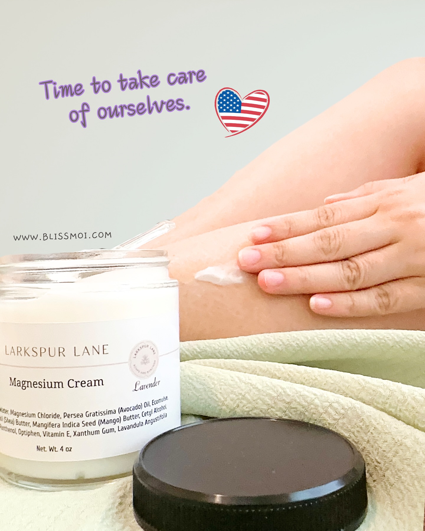 A little moment of care, after a long day.
This Magnesium Cream from Larkspur Lane is one of those quiet rituals that helps the body release what it’s been holding—tension, tightness, stress.
Whether it’s for sore legs, restless sleep, or simply a reminder to pause and soften… this cream meets you where you are.
✨ Available in unscented or calming lavender
🧴 Vegan, cruelty-free, and handmade with love
Featured here: Cindy, tending to her body with the gentleness it deserves.
Because self-care doesn’t have to be complicated. Just honest. Just kind.
#Blissmoi #RitualsOfCare #MagnesiumMagic #LarkspurLane #NaturalRelief #SelfCareIsStrength