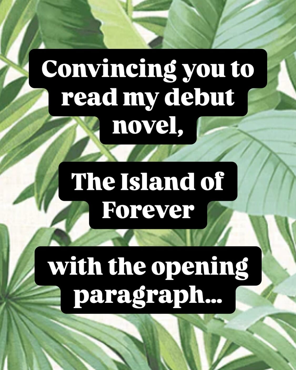 Are you convinced? 👀
Seventeen-year-old Max Greenfell grew up hearing stories about the Island of Forever-a beautiful paradise of intrigue and magic that was once controlled by a destructive shapeshifter who killed everything in his path. When monsters roamed its sandy shores, and the island’s magic began to dwindle, a hero emerged to overcome the evil and restore the land.
But all good stories have an end-and fairy tales are just that-or so he thought.
When a strange storm sweeps through his town, Max finds himself washed upon the shores of the fabled utopia. Faced with bullying and overwhelming anxiety at school, he finds solace in the island’s allure, creating a better reality to confront. But his arrival has disrupted the world’s balance, threatening to unleash the shapeshifter once more.
With help from a snarky merman and a pistol-wielding fairy, Max must embark on a dangerous adventure to ensure the island’s safety. Returning home will be a challenging journey, requiring him to confront his deepest emotions, confide in his closest allies, and survive an encounter with his greatest foe: himself.
#theislandofforever #bookstagram #YAauthor #bookclub #bookrecommendations #gayauthor
The Island of Forever, gay, author, Bookstagram, young, adult, novel, explore, page, book, recommendation