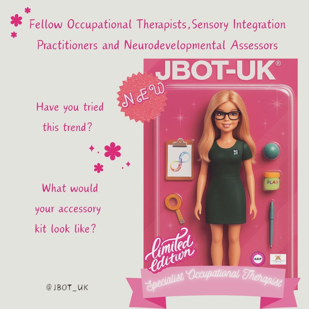 I am not very computer savvy.
I've only just learned how to schedule content before my medical leave and today was my first time ever on ChatGPT!
I have a lot to learn, however, I am enjoying finding new ways to connect with others and start conversations while playing creatively with technology.
Do you use AI as part of your practice or marketing?
What would your doll look like?
What would be a must-have in your starter kit?
#OccupationalTherapist #SensoryIntegrationPractitioner #PrivatePractice #OT #Creativity #LearningThroughPlay #OTsOfInstagram #NeurodevelopmentalAssessor #Gpt #AI #ChatGpt #ToyBoxAesthetic #Trend #AIActionFigure #ToyBoxAesthetic