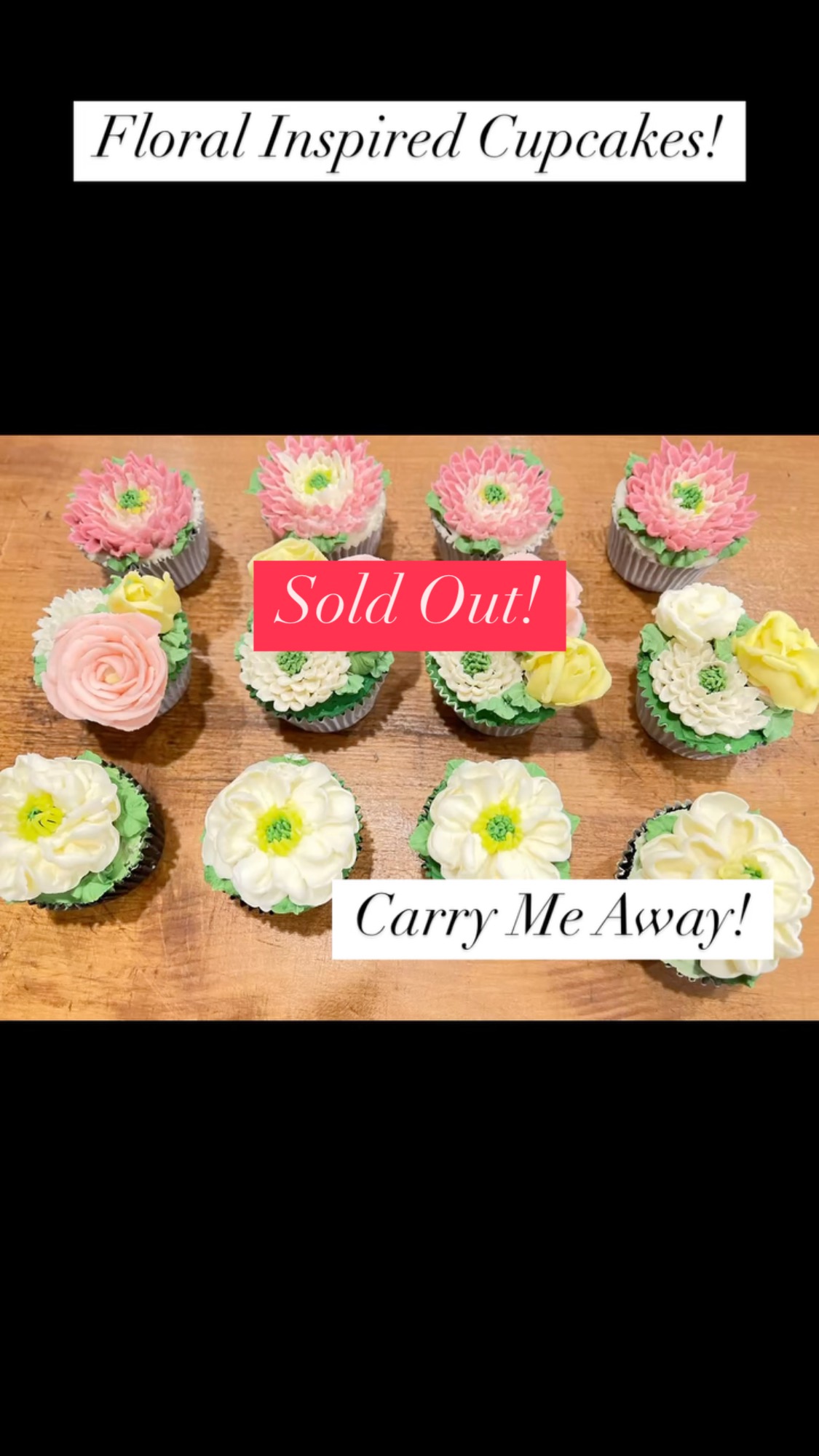 These were a BIG hit @carolina_home_markets @carolinahomeandgardennc Sunday!!! SOLD OUT in 2 hours! Treats for the Peeps🐰 was a big succcess! See ya next time. #bouqcakes #pastrychef #moreheadcitybaker #cupcakes #organic #art #floralpiping #cupcakes #organic #cupcakesofinstagram #bouqcakeblooms