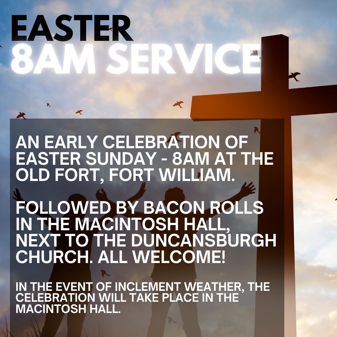 Don't forget - this Sunday at 8am, people from a range of local churches and fellowships gather for a short service welcoming in Easter Sunday. ALL WELCOME! Followed by bacon rolls.