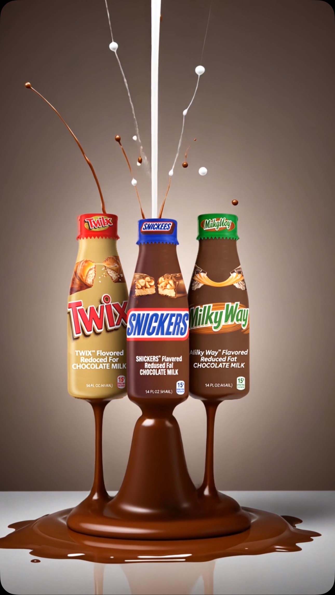 Enjoy your milk chocolate drink @sf_naturals 🔥 #snickers #twix #milkway #cpg