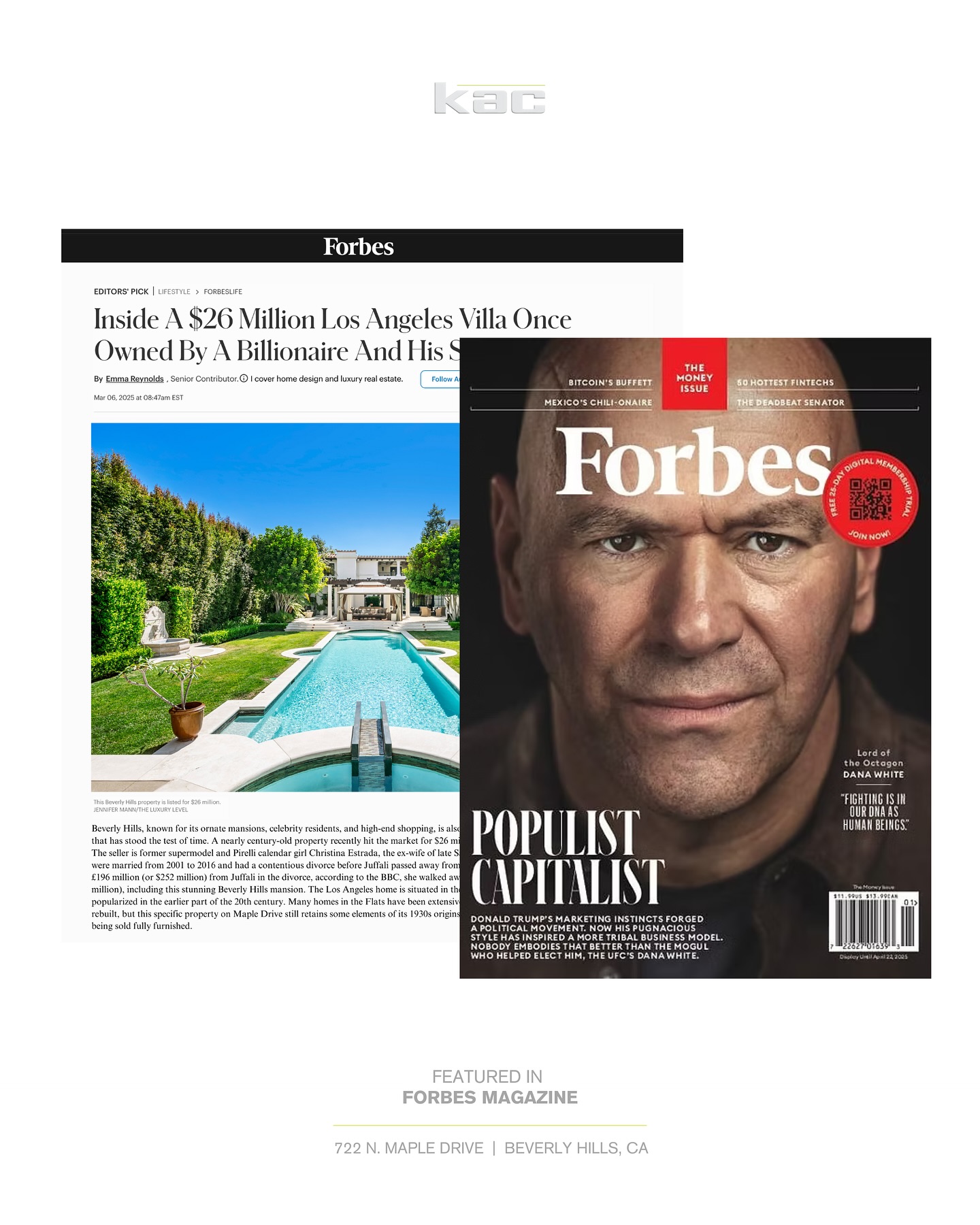 Congratulations to our client @forwardonerealestate and listing agent @soldbygold on 722 N. Maple Drive being featured in @Forbes after a record-breaking press campaign.
This estate is a true architectural gem, and we’re thrilled to see it getting the recognition it deserves. Proud of our team for delivering a top-tier press strategy that put this listing in the spotlight!
Read the full feature—link in bio! 📰✨
#luxuryrealestate #press #forbes #beverlyhills #realestate #marketing #strategy #dreamhome #milliondollarlisting #success #luxurylifestyle