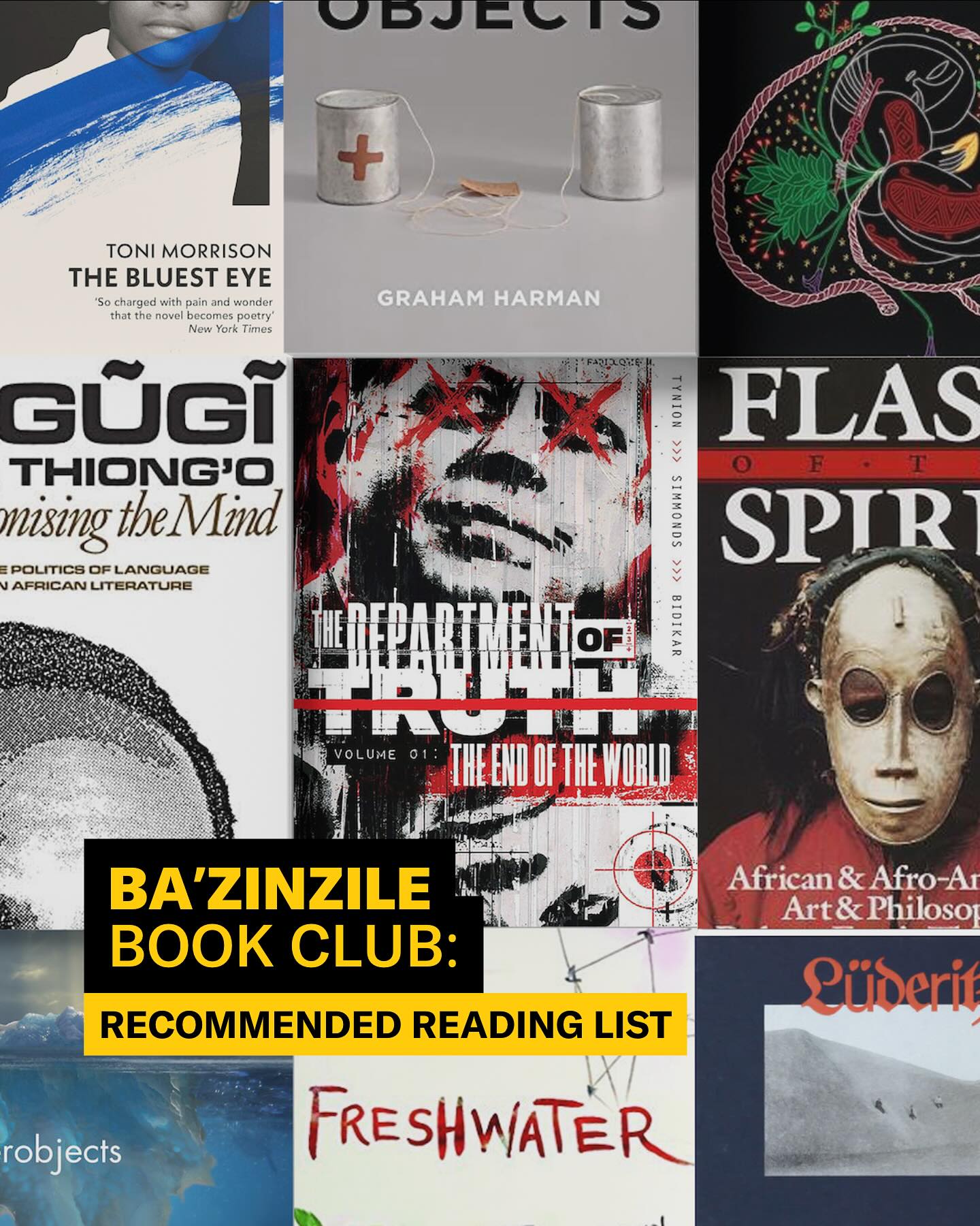 📚 BA’ZINZILE BOOKCLUB 📚
Inspired by the themes of Ba’zinzile: A Rehearsal for Breathing, we’re inviting book lovers to gather in the sacred stillness of Oude Libertas - where breathing, being, and belonging are at the heart of the Stellenbosch Triennale 2025.
Bring your book club to the Triennale and explore our reading list, which was compiled by our curatorial team and provided to our artists during preparation. The list shaped our artists’ practices, from ancestral futures and postcolonial reflections to metaphysical musings and lyrical longings.
🔗 Find our recommended reading list here > www.stellenboschtriennale.com/post/reading-list
📍Tag your book club and plan a visit to @oudelibertas.
💬 Contact the Triennale team to host your next book club gathering at #ST2025
Whether it’s poetry under the oaks or heated debates in the sun, there’s a place for your circle to gather, share, and rehearse aliveness with us.
Let’s breathe in stories together.
#ST2025 #BAZINZILE #StellenboschTriennale #BookclubRehearsal #OudeLibertasReads