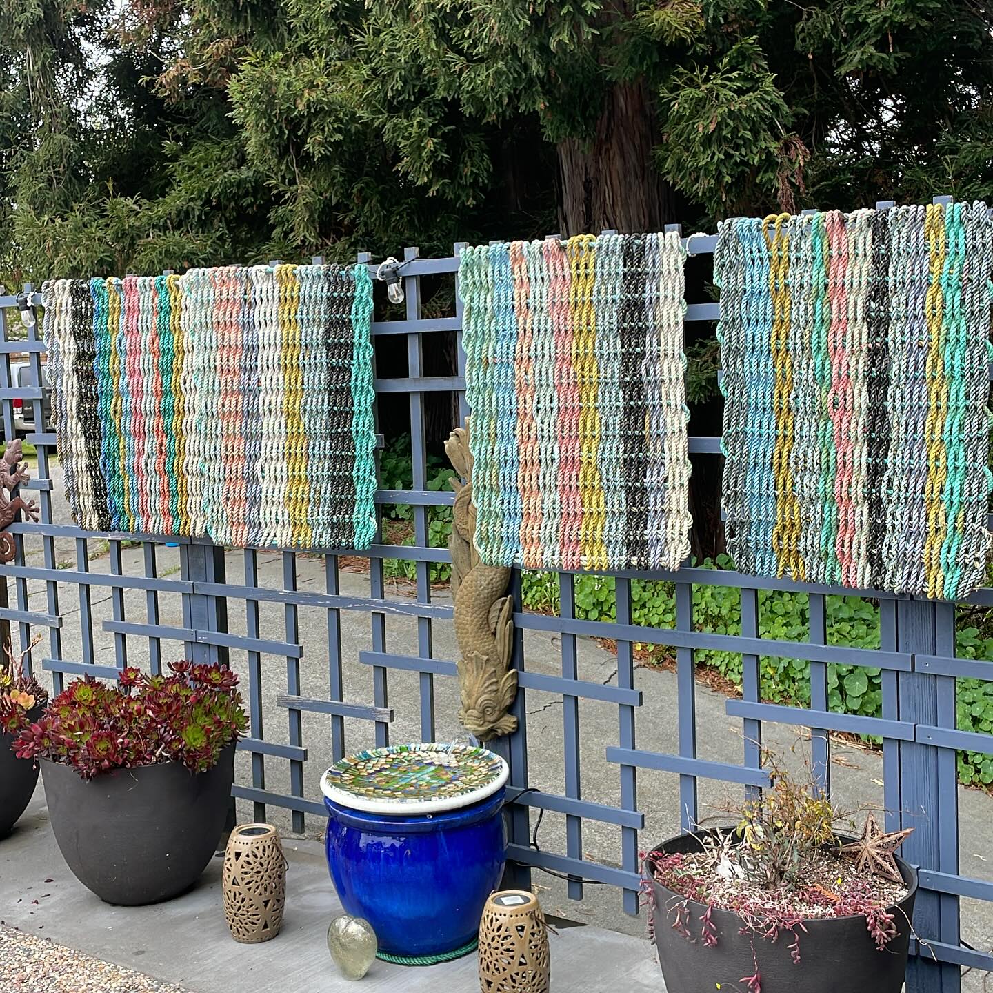 Crazy how the colors pop even more after you give a Mermat a bath. Anyone interested in adopting a Mermat is welcome to set up a time to come by and shop the shop. The magic happens in beautiful Humboldt County.