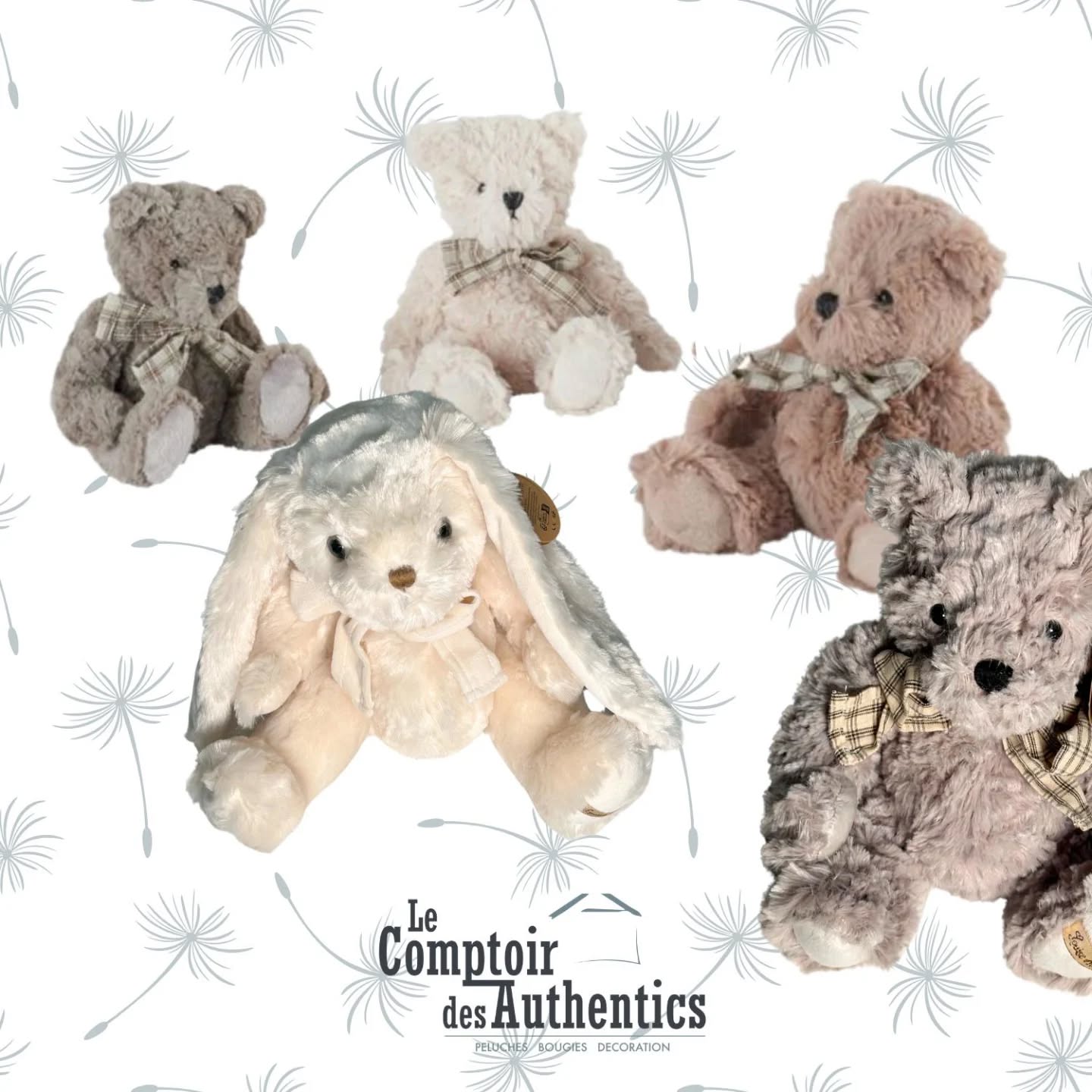 Arrivée de NOUVELLES peluches sur Le Comptoir des Authentics 🤩🧸
Lien du site dans la Bio !
#peluche #doudou #collection #cadeau #cadeauenfant #cadeaubebe #doux #animaux #boutique #shop #siteinterner #mignon #louisemansen #pelucheours #peluchelapin #ourson #oursonpeluche