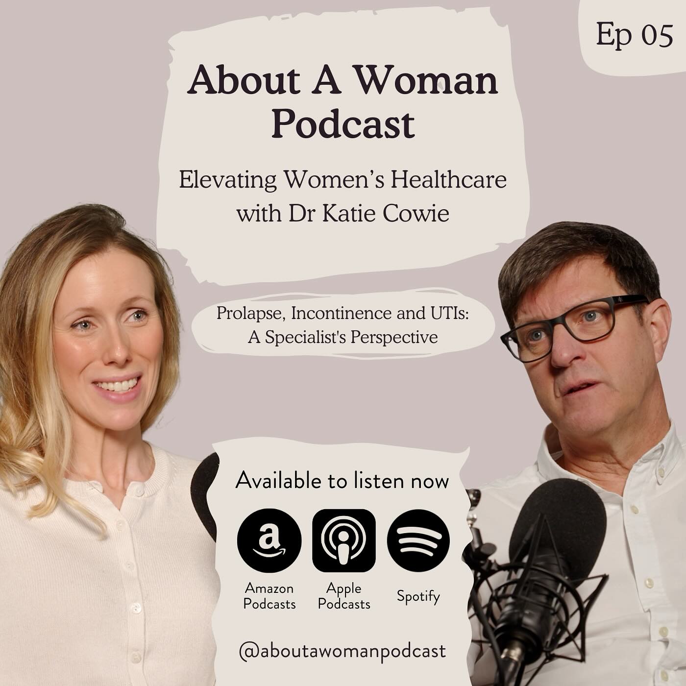 For episode 5, we are joined by a Professor of urogynaecology. Professor Radley is an expert in the management of vaginal prolapse, urinary incontinence and recurrent urinary tract infections. He emphasises the importance of women feeling able to talk about these problems free from fear of embarrassment or stigmatisation. He talks in depth about the causes of these respective conditions and provides a wealth of knowledge on medical and surgical options for treatment.
FOLLOW @aboutawomanpodcast
🎧 Listen at www.thewomenshealthgp.co.uk or on any major podcast channel as above 👆
#womenshealth #prolapse #incontinence #cystitis #menopause #podcast #evidencebasedpractice
