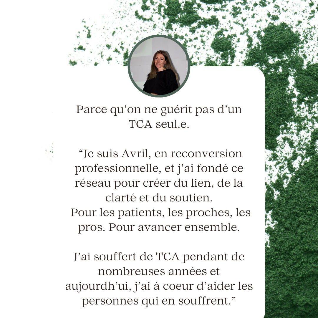 ✨ Parce qu’on ne guérit pas d’un TCA seul.e...
Je m’appelle Avril, je suis en reconversion professionnelle après un long combat personnel contre les troubles du comportement alimentaire.
Ce réseau, je l’ai créé pour offrir du lien, de la clarté, du soutien, autant aux patients qu’aux proches et aux soignants.
🌿 Une prise en charge humaine, pluridisciplinaire et engagée.
Merci d’être là. Ensemble, on avance 💛
#TCA #santémentale #troublesalimentaires #réseausanté #accompagnement #bienveillance #avancerensemble