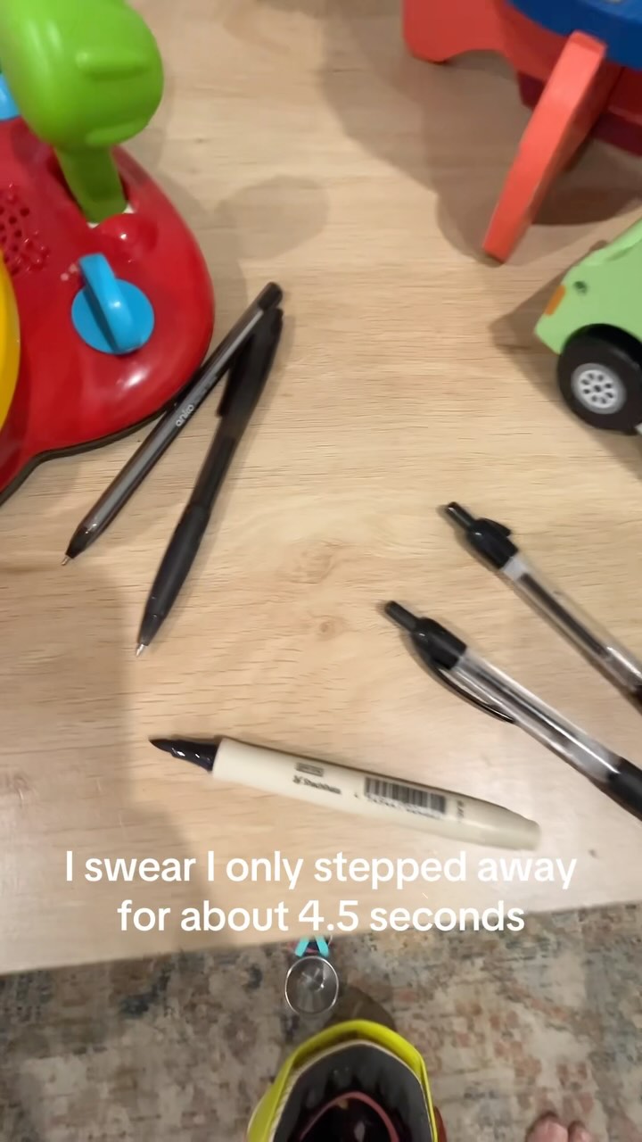 The scariest part and the dead giveaway was the silence 😅
#motherhood #mumlife