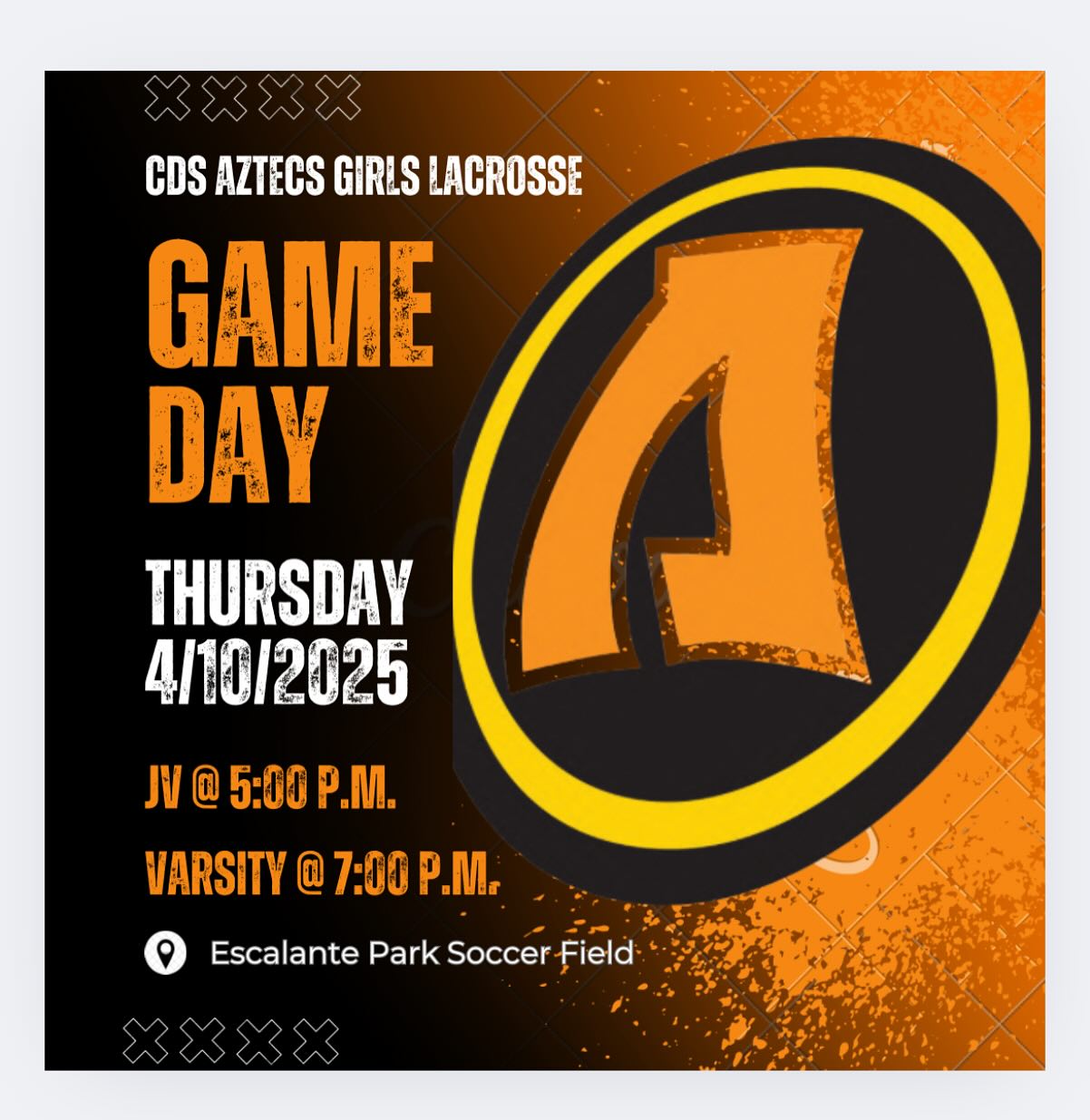 📣Game two of the week!
🖤🧡Let’s go Aztecs! 🧡🖤
Escalante Park
Tempe, AZ 85281